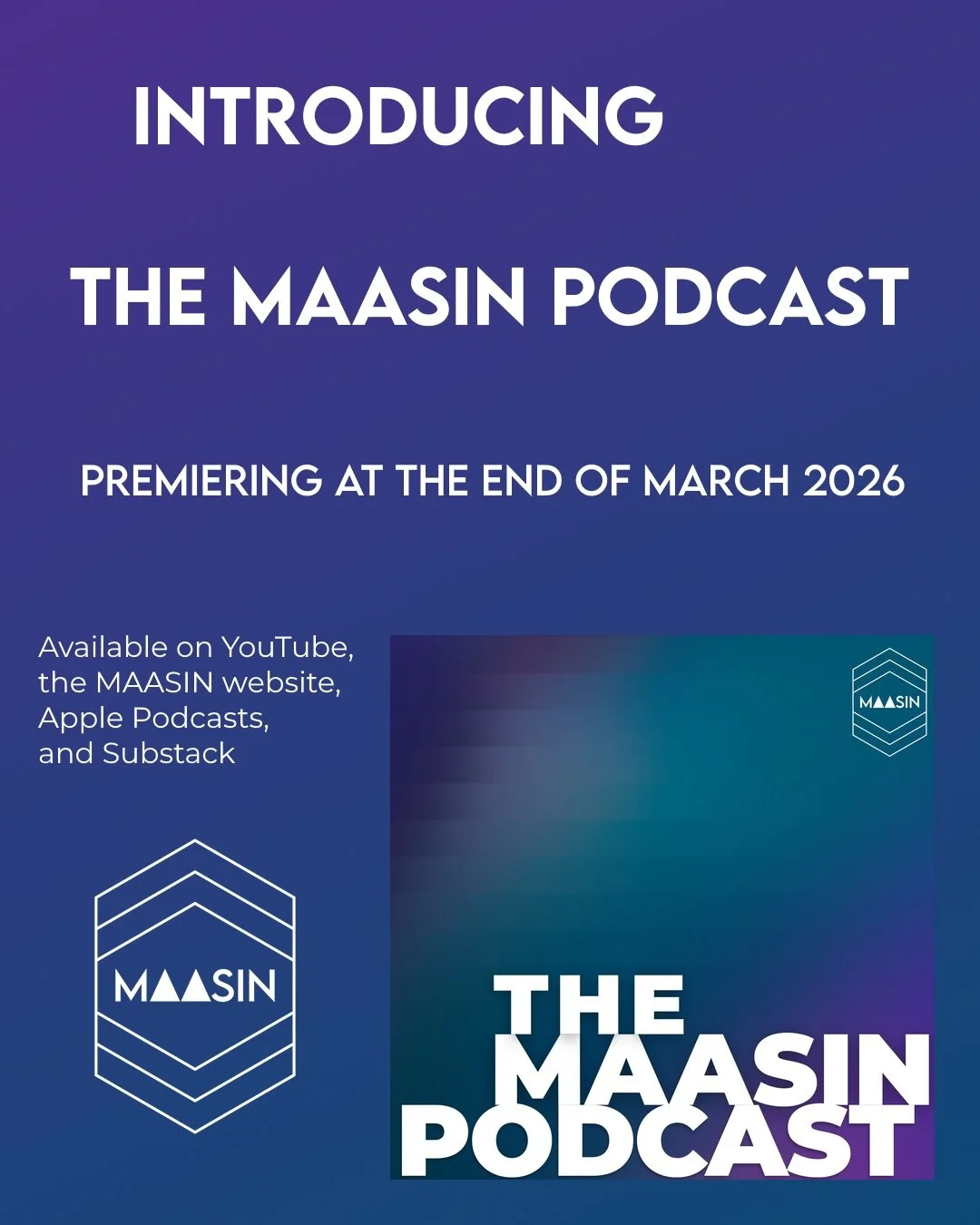 We want to hear from YOU. 📣

The MAASIN Podcast is looking for guests with experience, research, or expertise across our episode topics, including:
&bull; accessibility
&bull; performer wellbeing
&bull; equity &amp; representation
&bull; leadership
