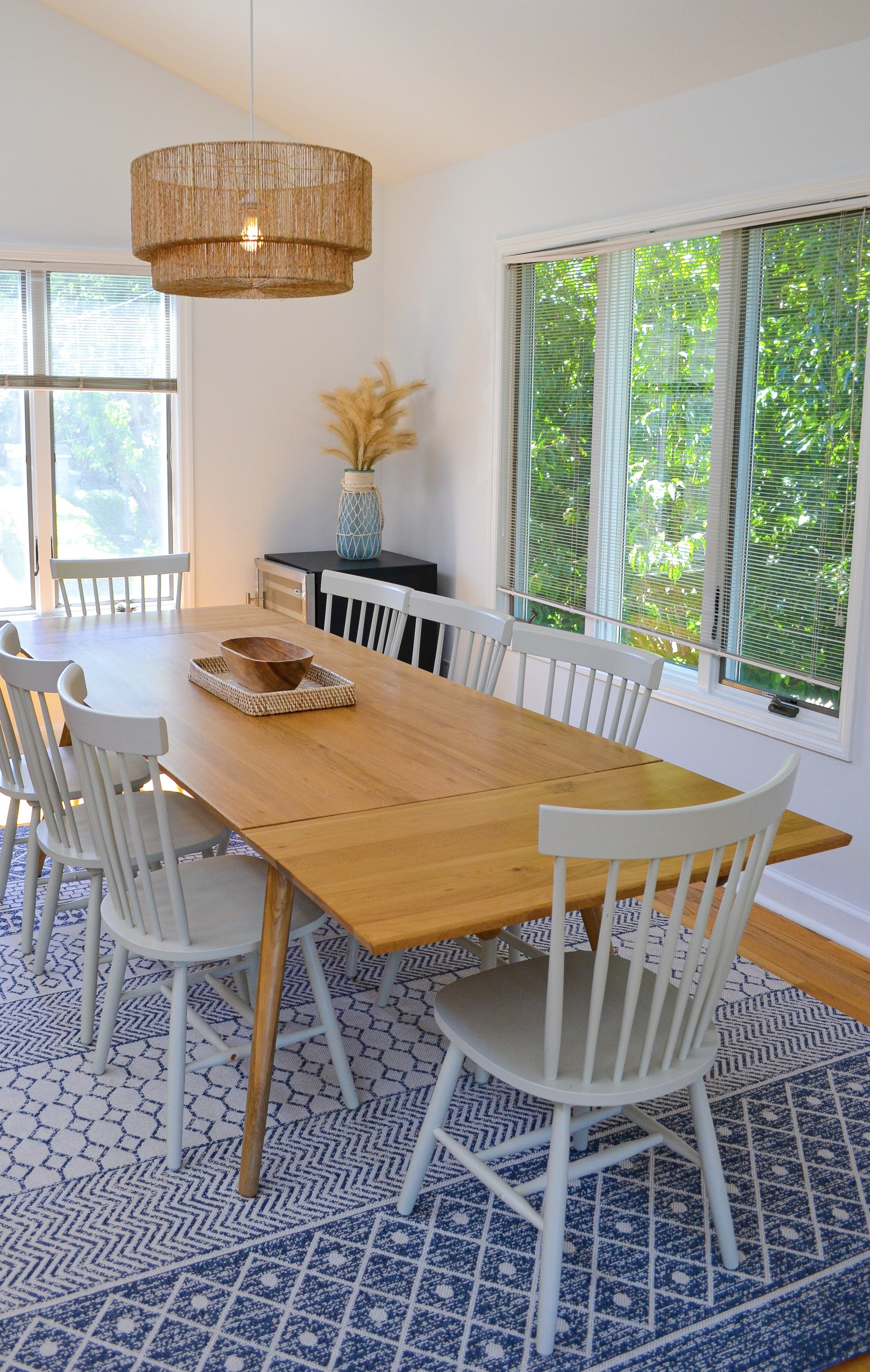design and decor, beach house, boho, dining room