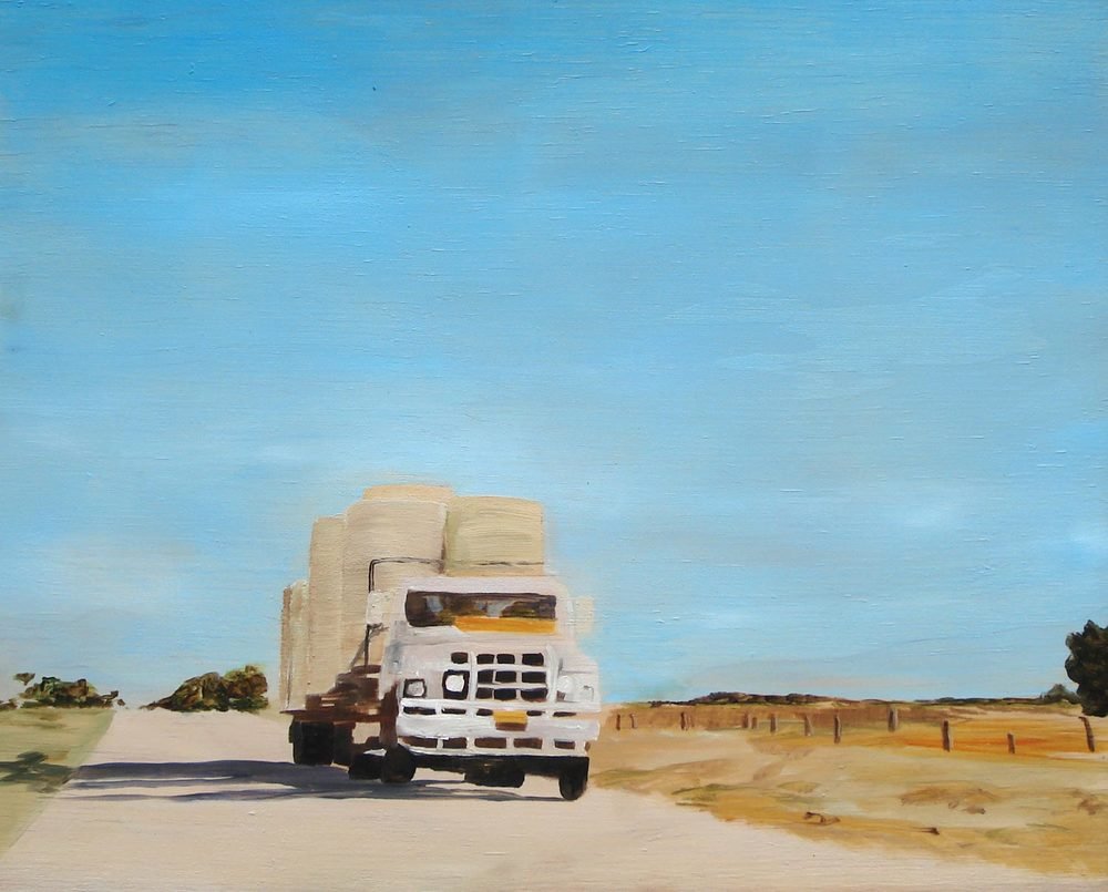 Title: "Deep in my soul I knew it was where I had lived and grown up."
Medium: Oil on plywood
Size: 35 x 45cm
