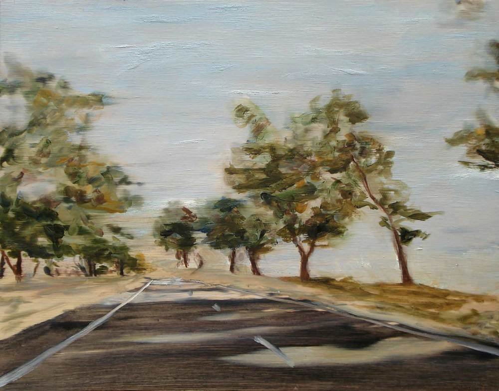Title: "She burst into tears when I got there and strangely, that made me relax."
Medium: Oil on plywood
Size: 35 x 45cm
SOLD