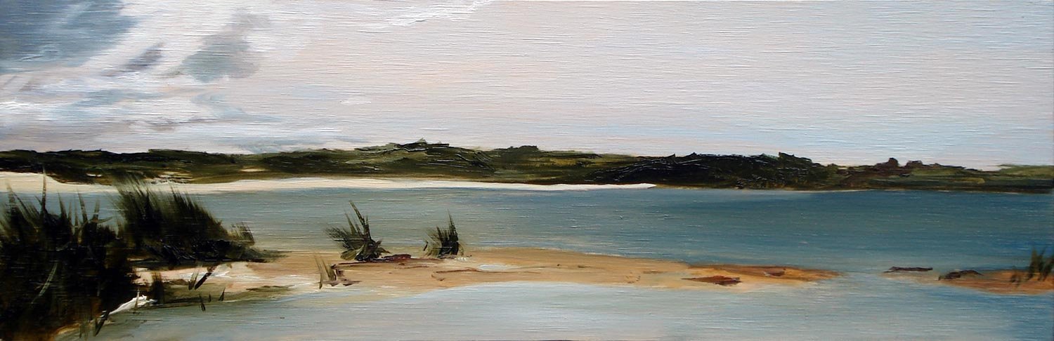 Title: "The sun’s shining today. It’s beautiful. I’m thinking of staying overnight again."
Medium: Oil on plywood
Size: 15 x 45cm
COLLECTION OF THE ARTIST