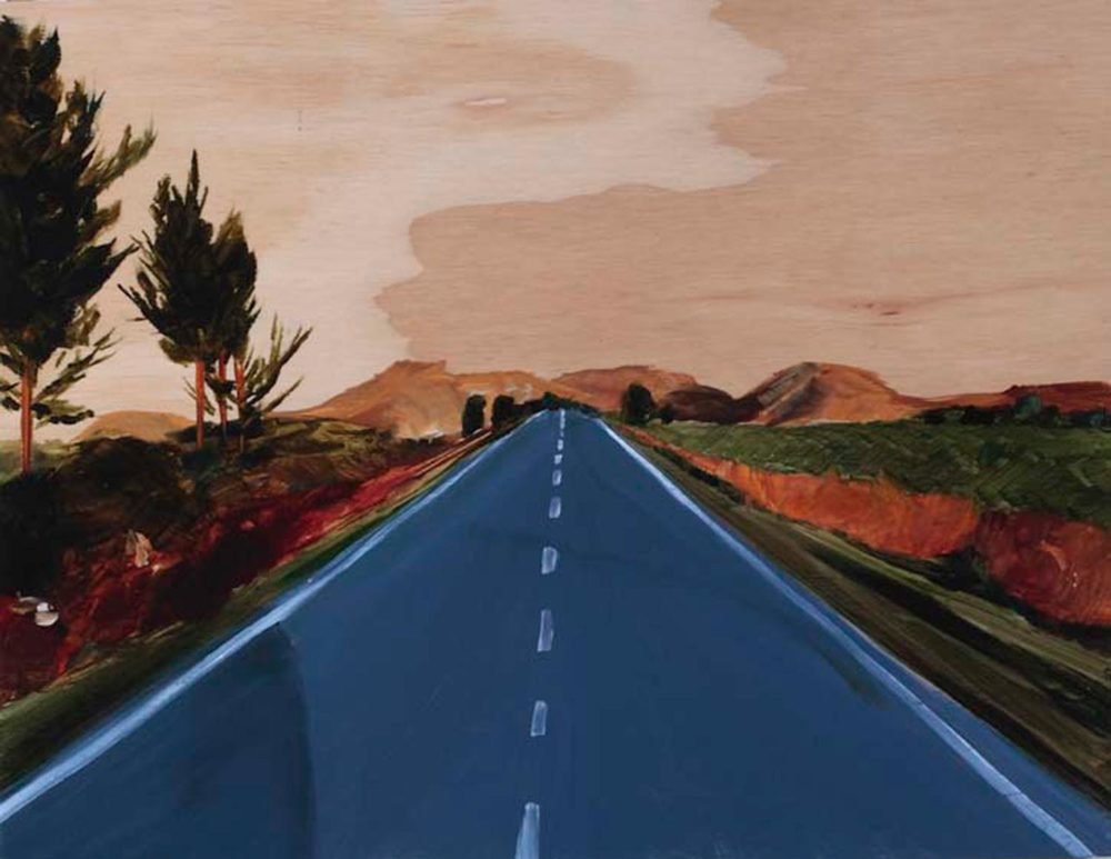Title: "Maybe he thinks I'm confused. In a way he'd be right."
Medium: Oil on plywood
Size: 37 x 47cm