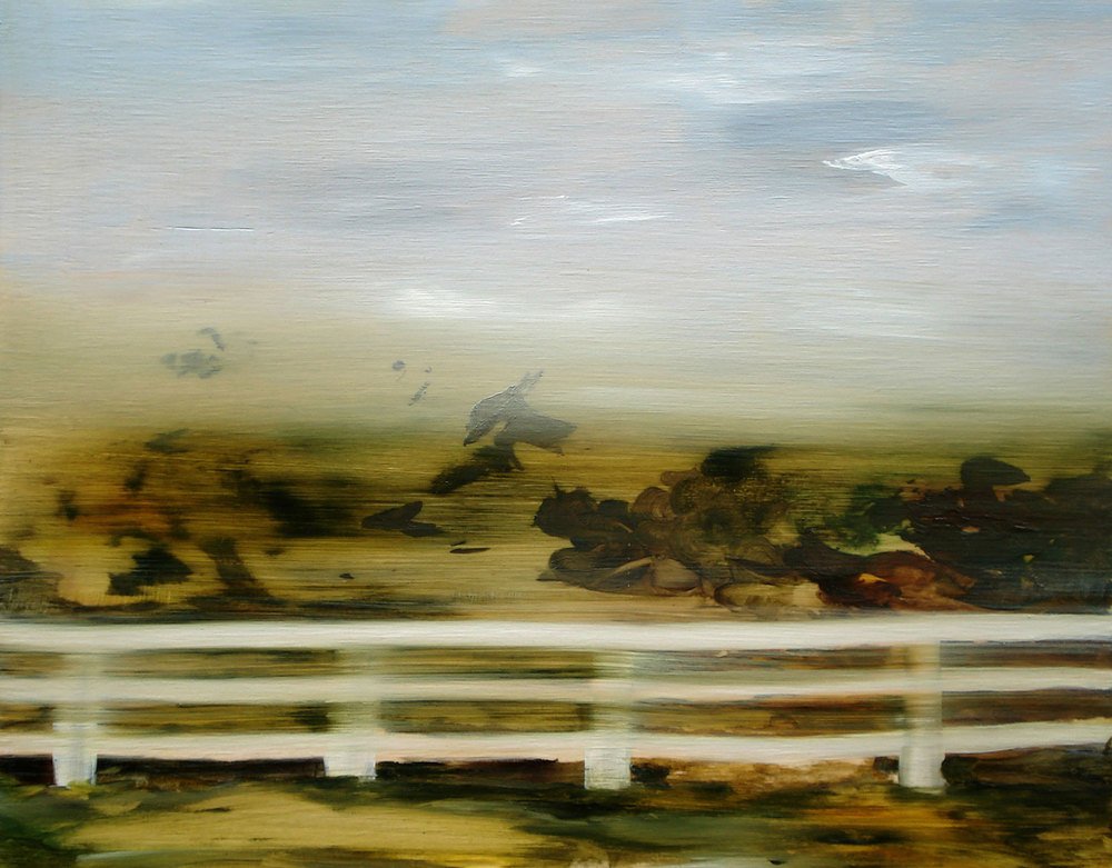 Title: "We filled two buckets with rainwater and used one to wash the side of the van. That was satisfying."
Medium: Oil on plywood
Size: 35 x 45cm
SOLD