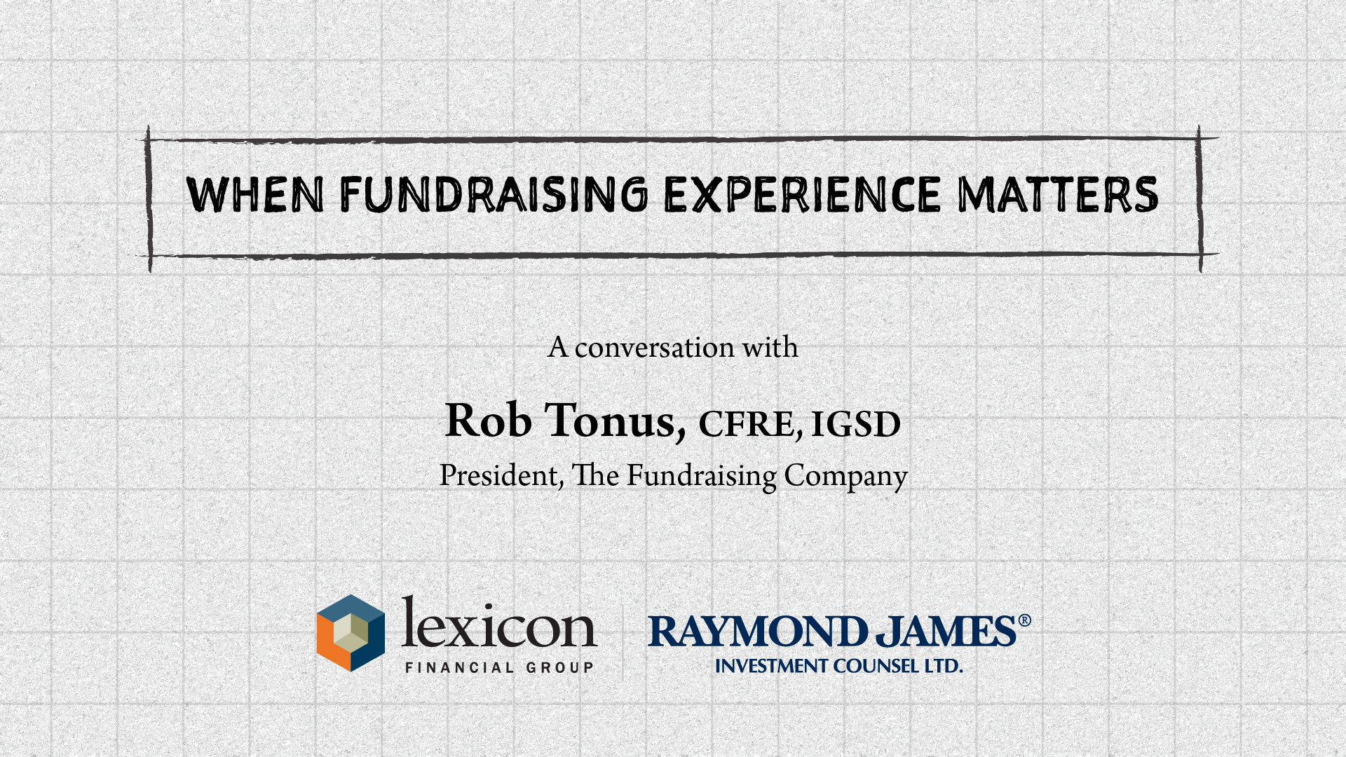 When Fundraising Experience Matters