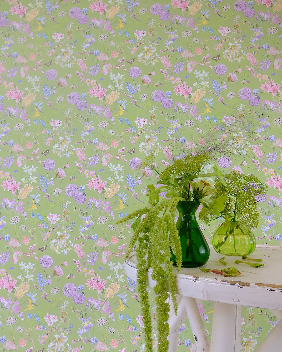 Rosa Wallpaper  Maximalist Floral Wallpaper  Milton  King