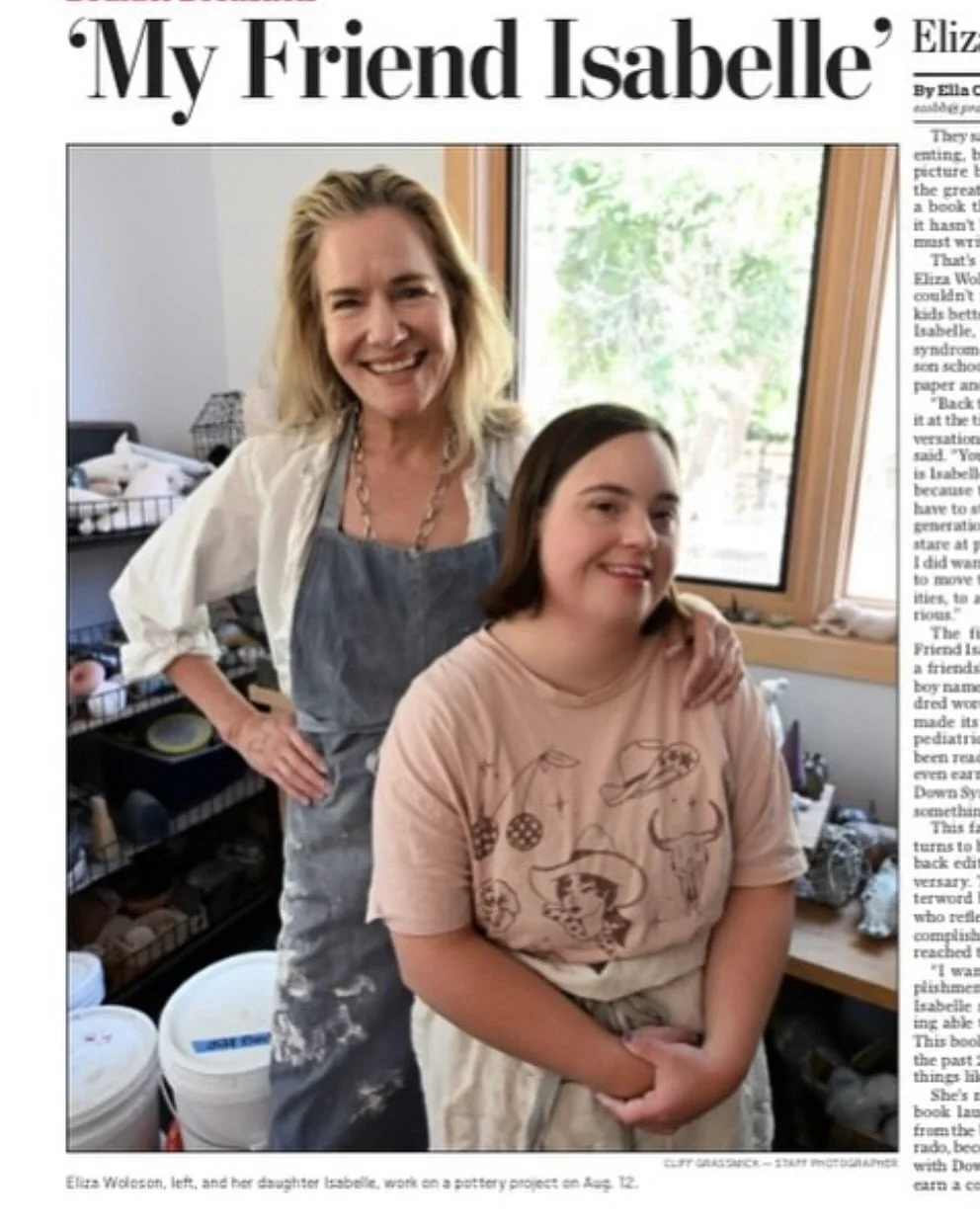 Thank you Denver Post for the shout out and Margaret Parker for continuing to be the creative inspiration that you are! #myfriendisabelle #inclusion #disabilityadvocate @denverpost
@margaret_joseyparker @openstudiosboulder @elizawoloson