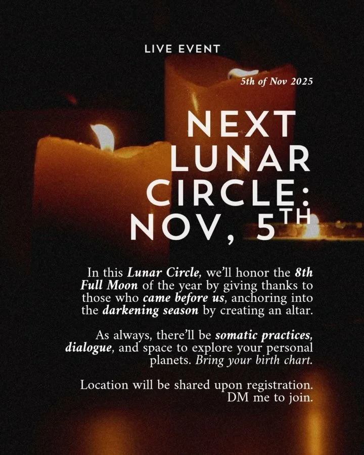 At this Lunar Circle for the upcoming Taurus Full Moon on November 5th we&rsquo;ll dive into gratitude and grounding &mdash; connecting to the earth element of Taurus, and to the collective energy in Mexico around day of the death &ndash; before wint
