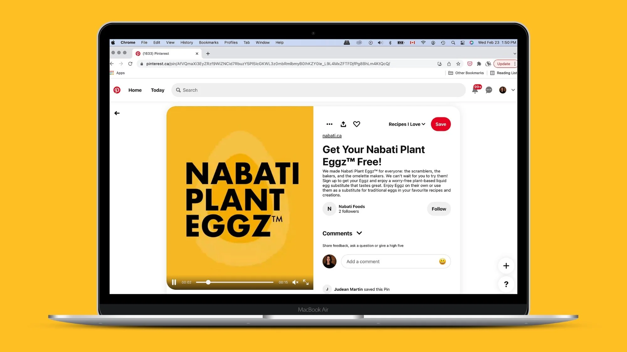  Pinterest Video Ad 
