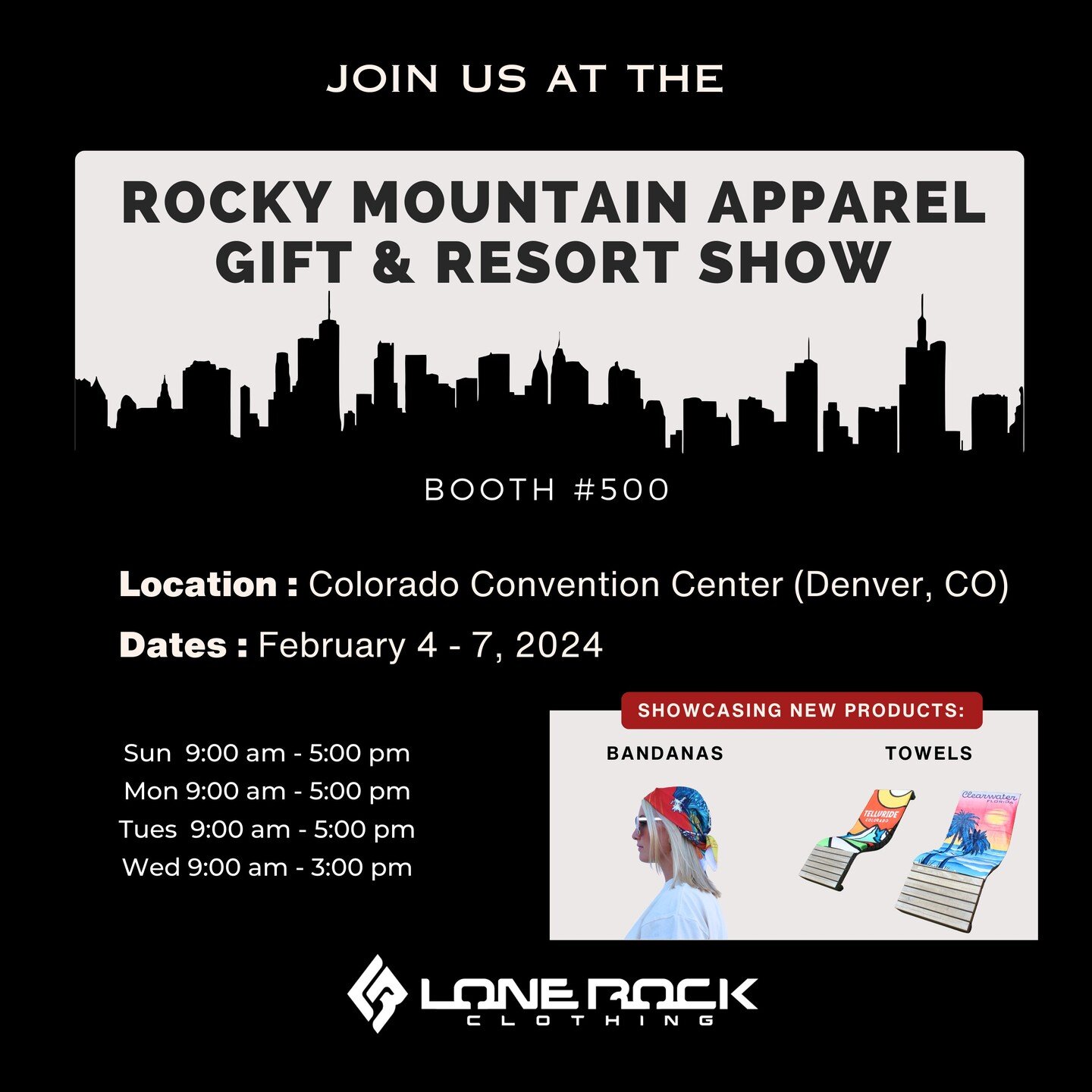 Exciting News for Colorado Friends and Souvenir Enthusiasts! Join us next week at the Colorado Convention Center for the Rocky Mountain Apparel, Gift, and Resort Show. Immerse yourself in a world of tourism delights as we unveil a wide array of capti
