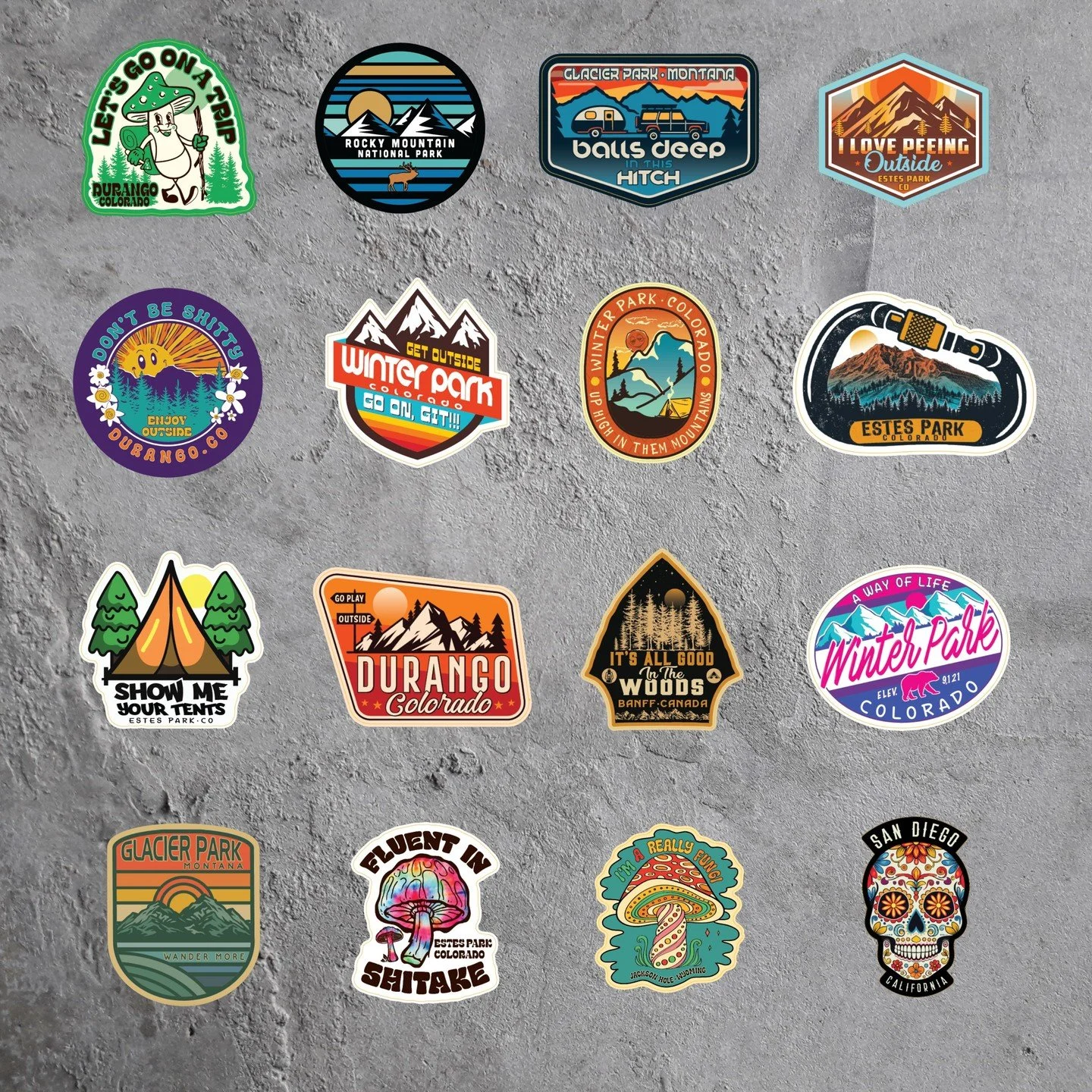 Elevate your store's offerings with Lone Rock's vibrant sticker collection! Perfect for commemorating your customers' travels and adding that special touch to their memories. From iconic landmarks to hidden gems, our customizable stickers capture the