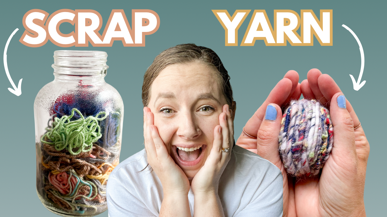 How to Make Yarn with Yarn Scraps