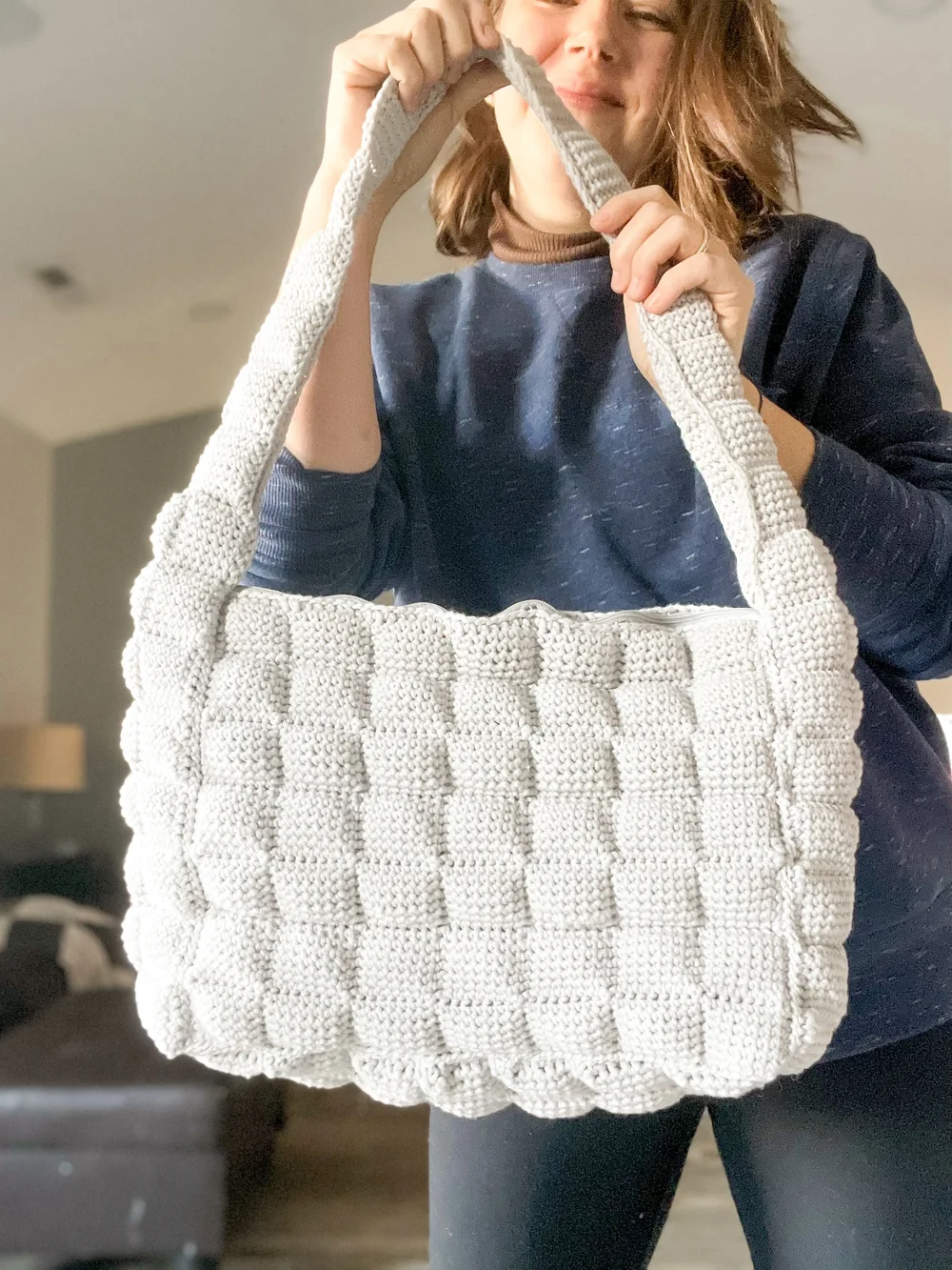 Puffy Quilted Crochet Bag Pattern — bags by bento