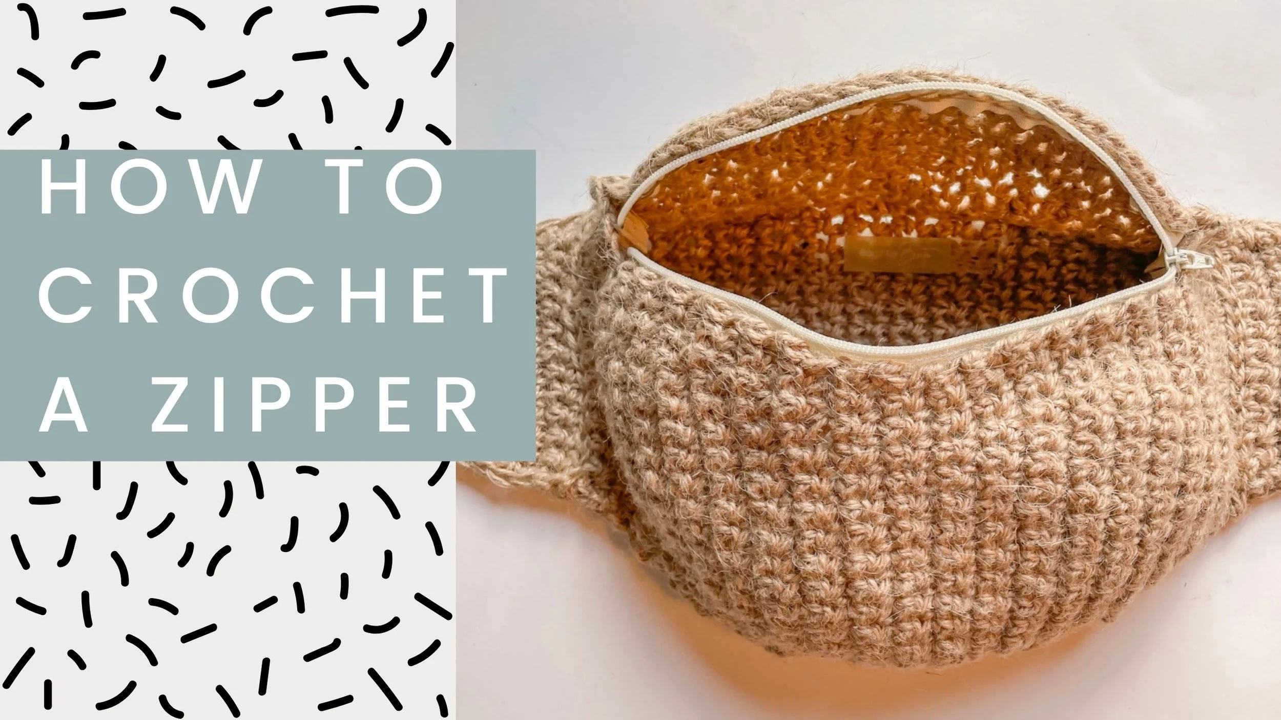 HOW TO CROCHET A ZIPPER — bags by bento