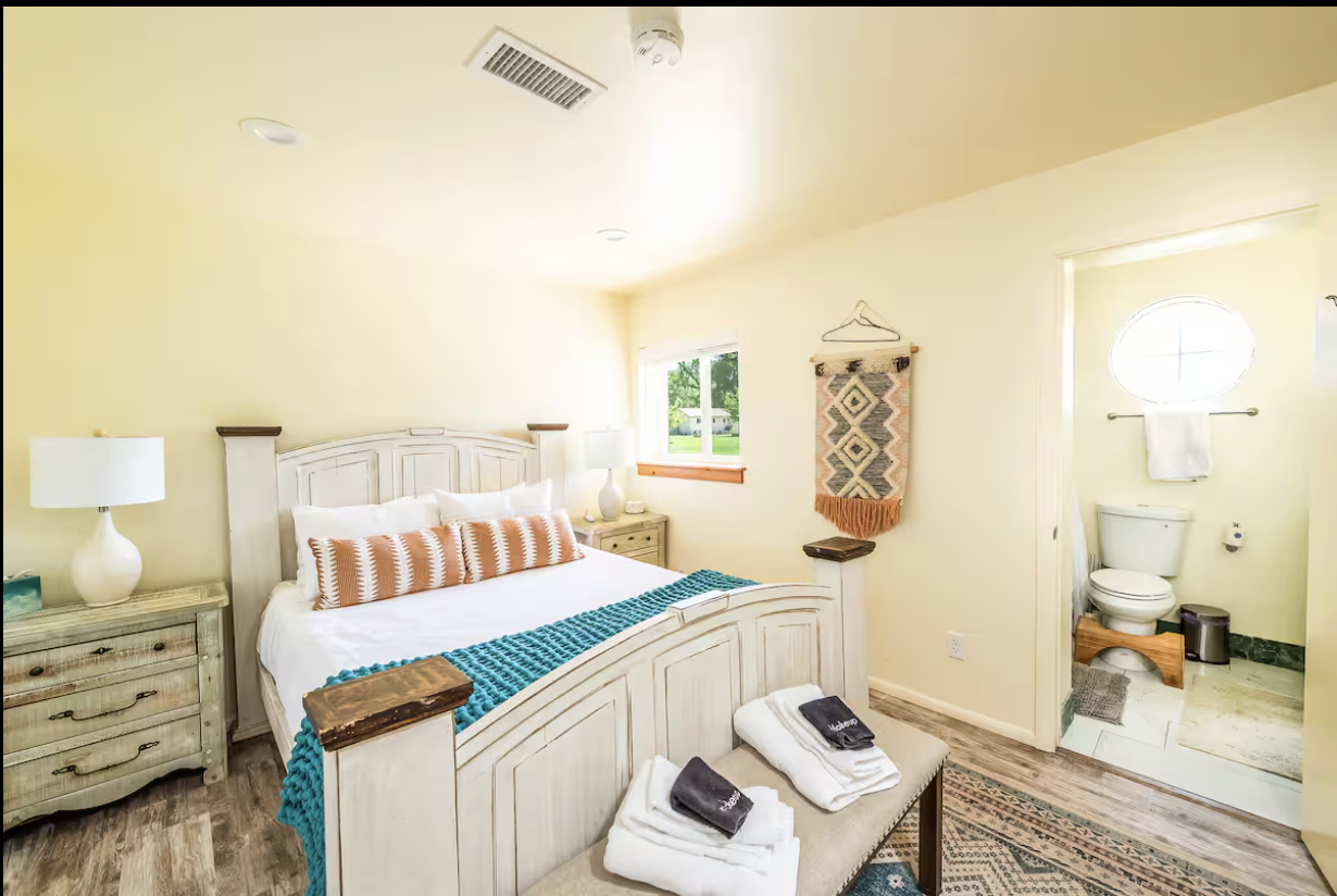 Rooted & Radiant | Orchard House: Single Occupancy Private Queen Bed + Ensuite Bath