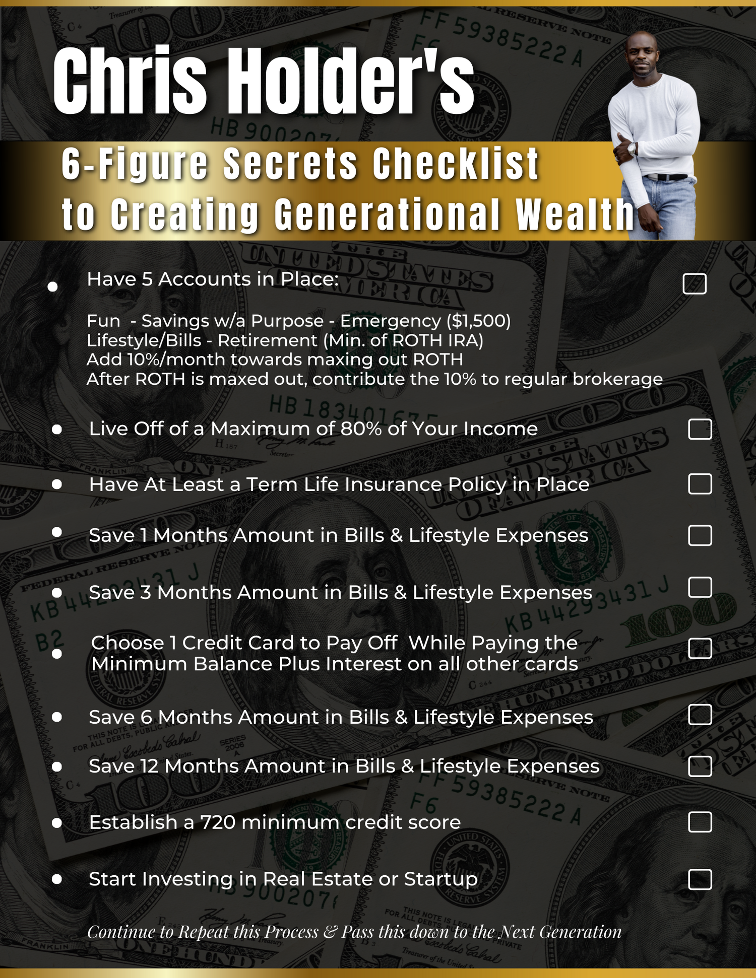 6-Figure Secret Checklist