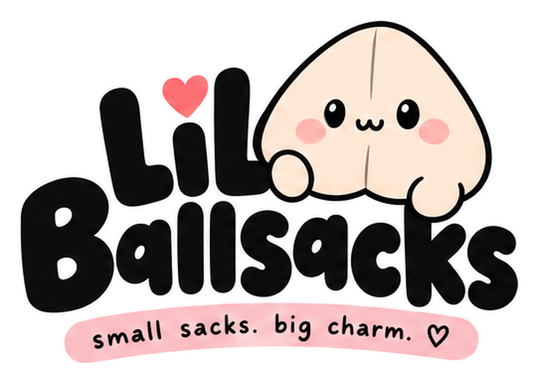 LilBallsacks stacked logo with Lil Dango mascot