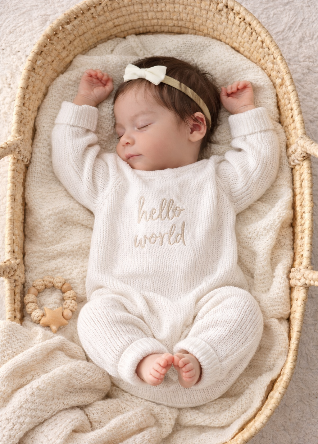 Personalised Chunky Knit Romper - White
