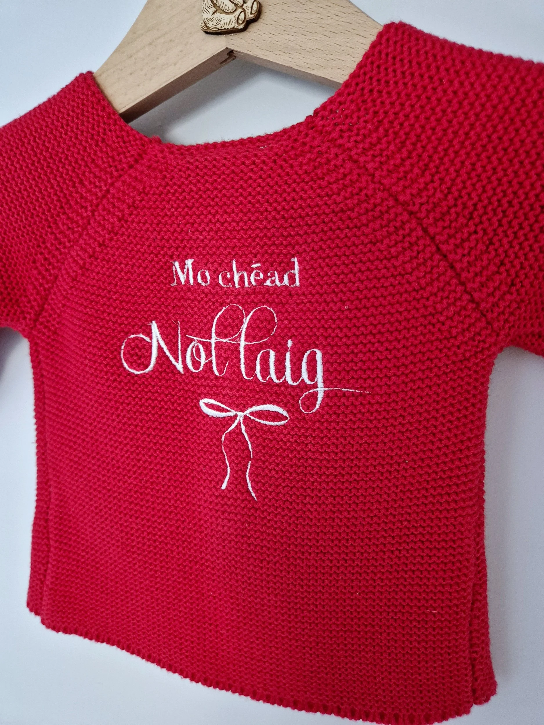 Introducing our gorgeous Christmas Red knit cardigan. A beautiful shade of red, perfect for the festive season and beyond! Beautifully soft, cosy knit, this timeless little cardigan is the sweetest ad