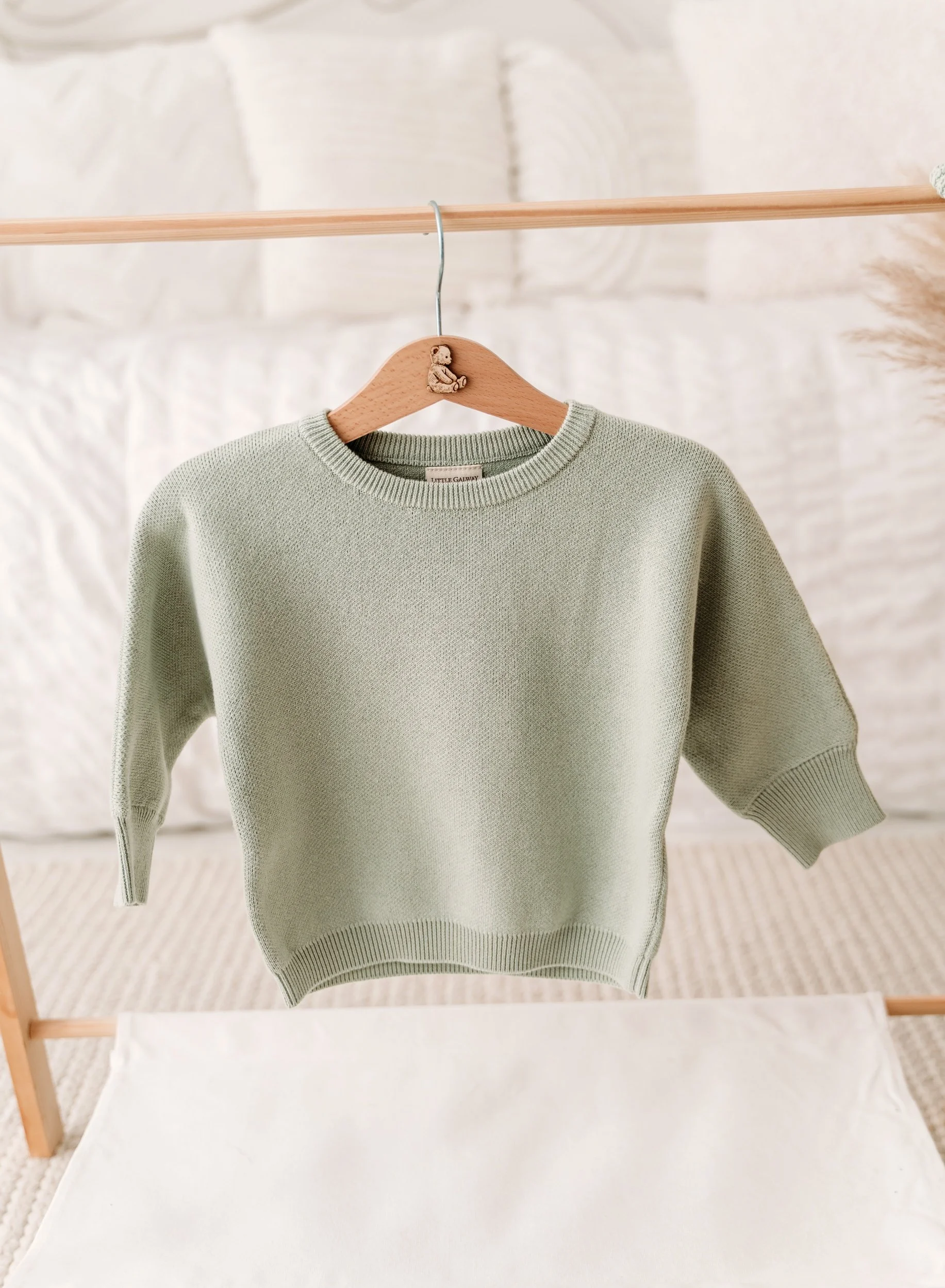 Sage Green Personalised Jumper