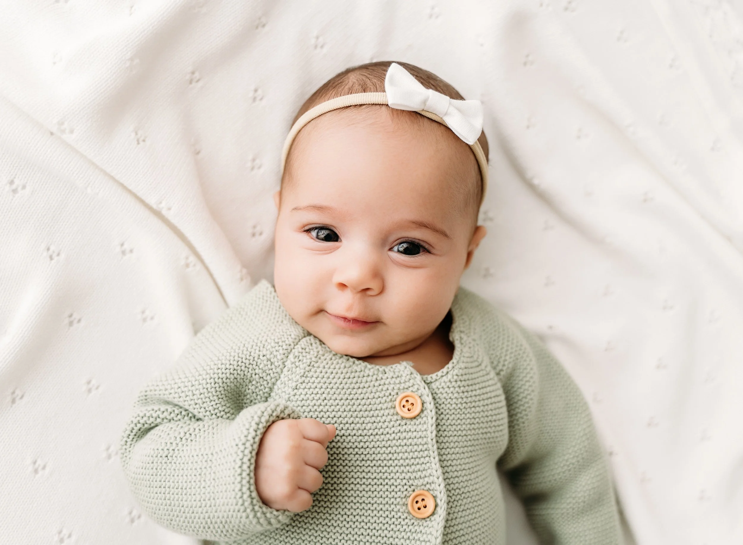 Baby Knit Cardigan - Sage Green
