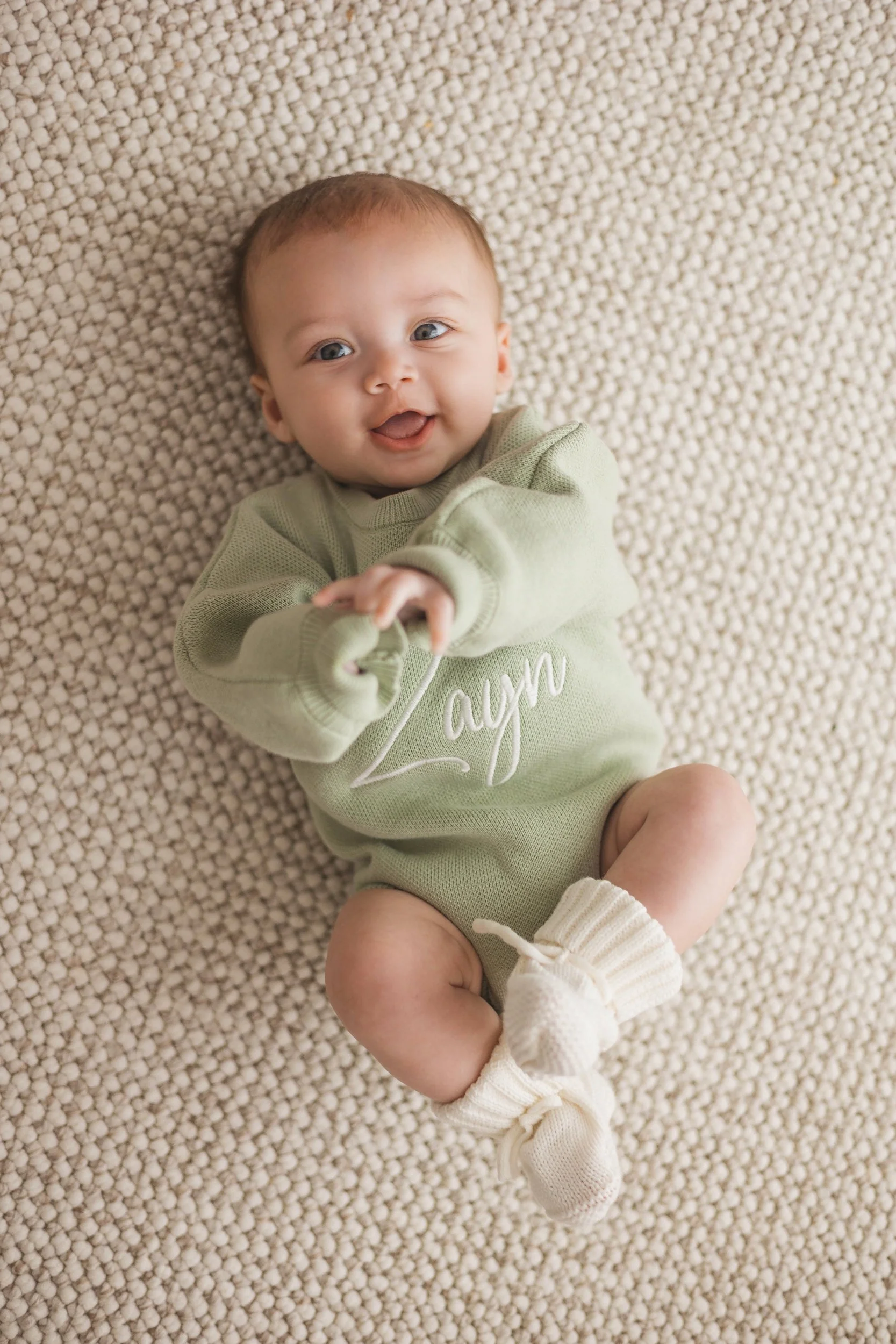 Sage Green Personalised Romper, Galway, Ireland