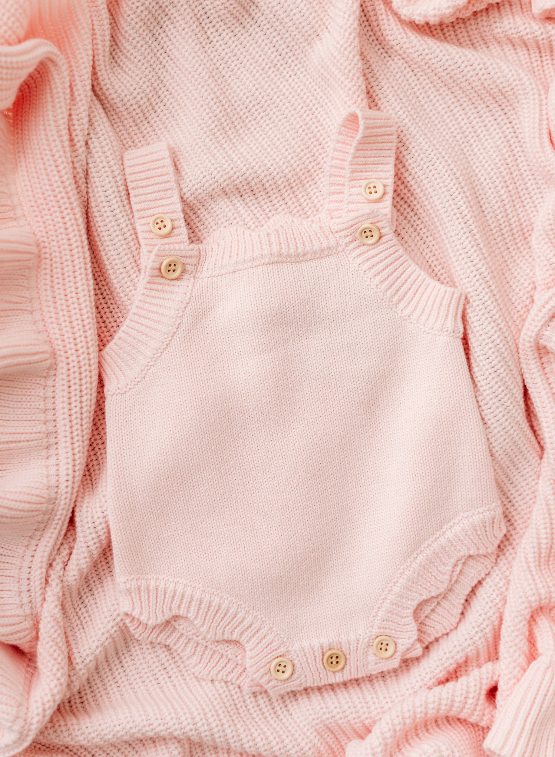 Powder Pink Scalloped Edge Romper