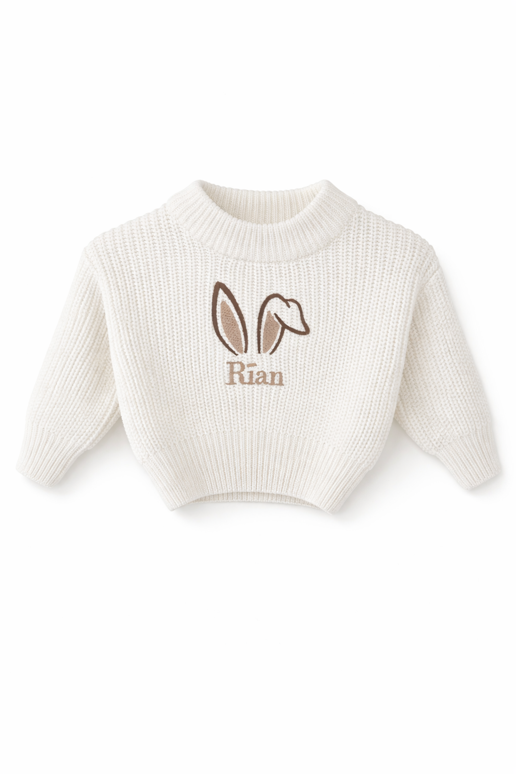 Chunky Knit Cotton Jumper - White (Easter)
