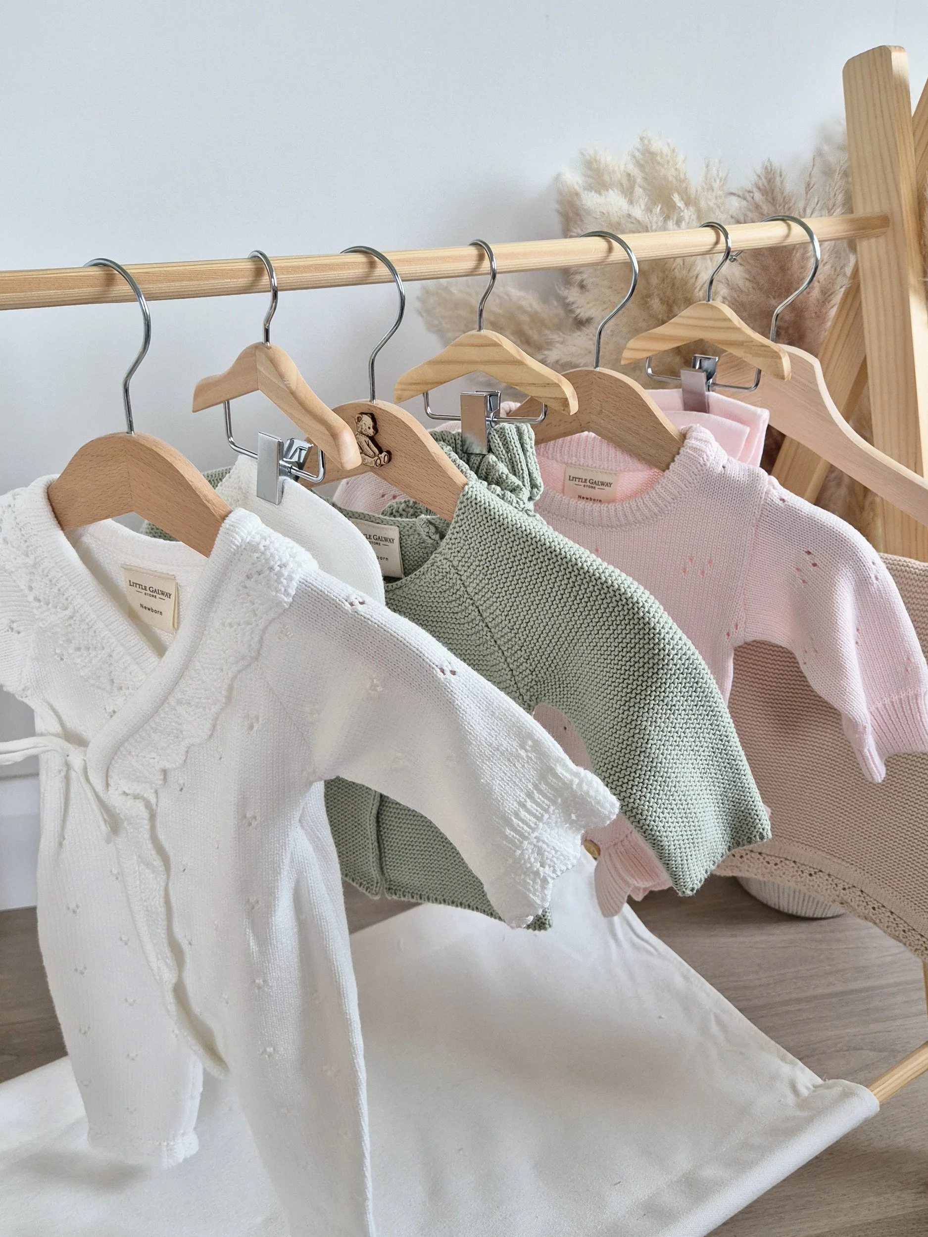 Powder Pink Pointelle Frill Romper