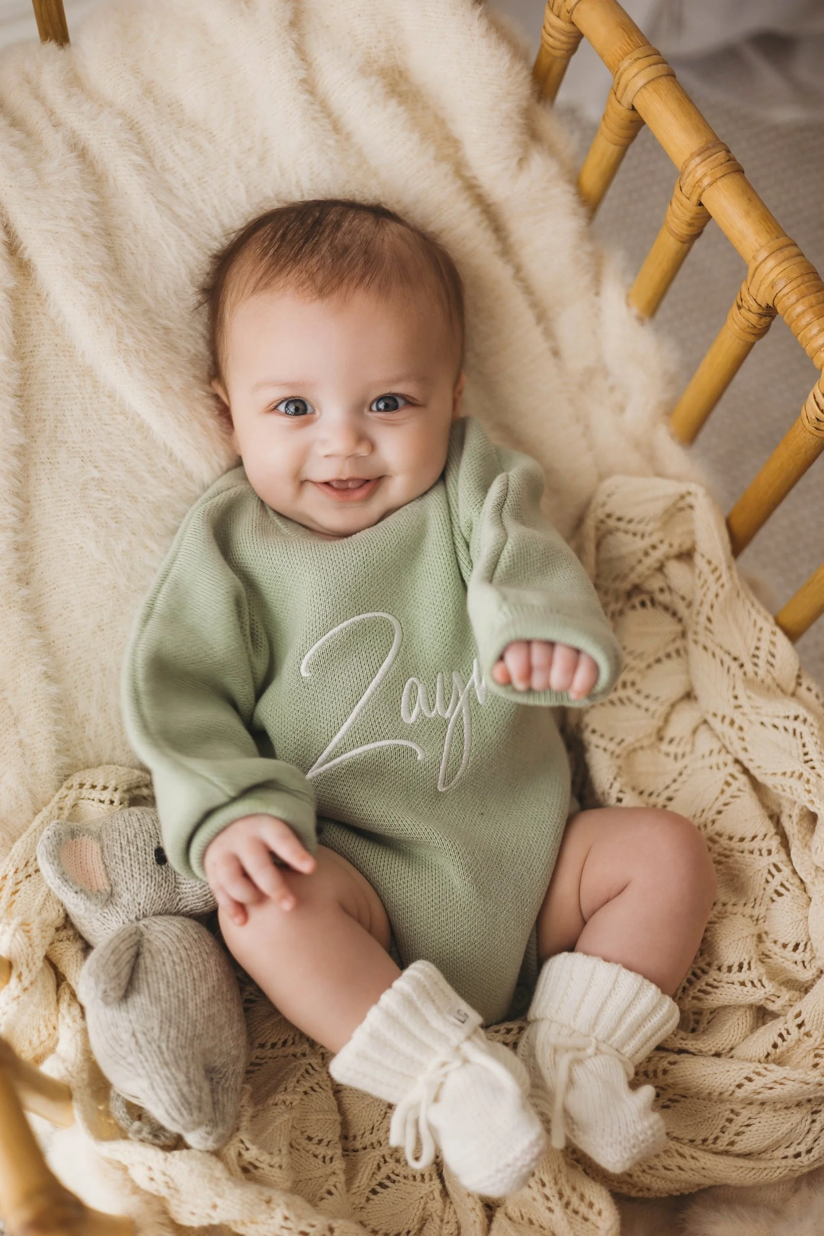 Sage Green Personalised Romper, Galway, Ireland