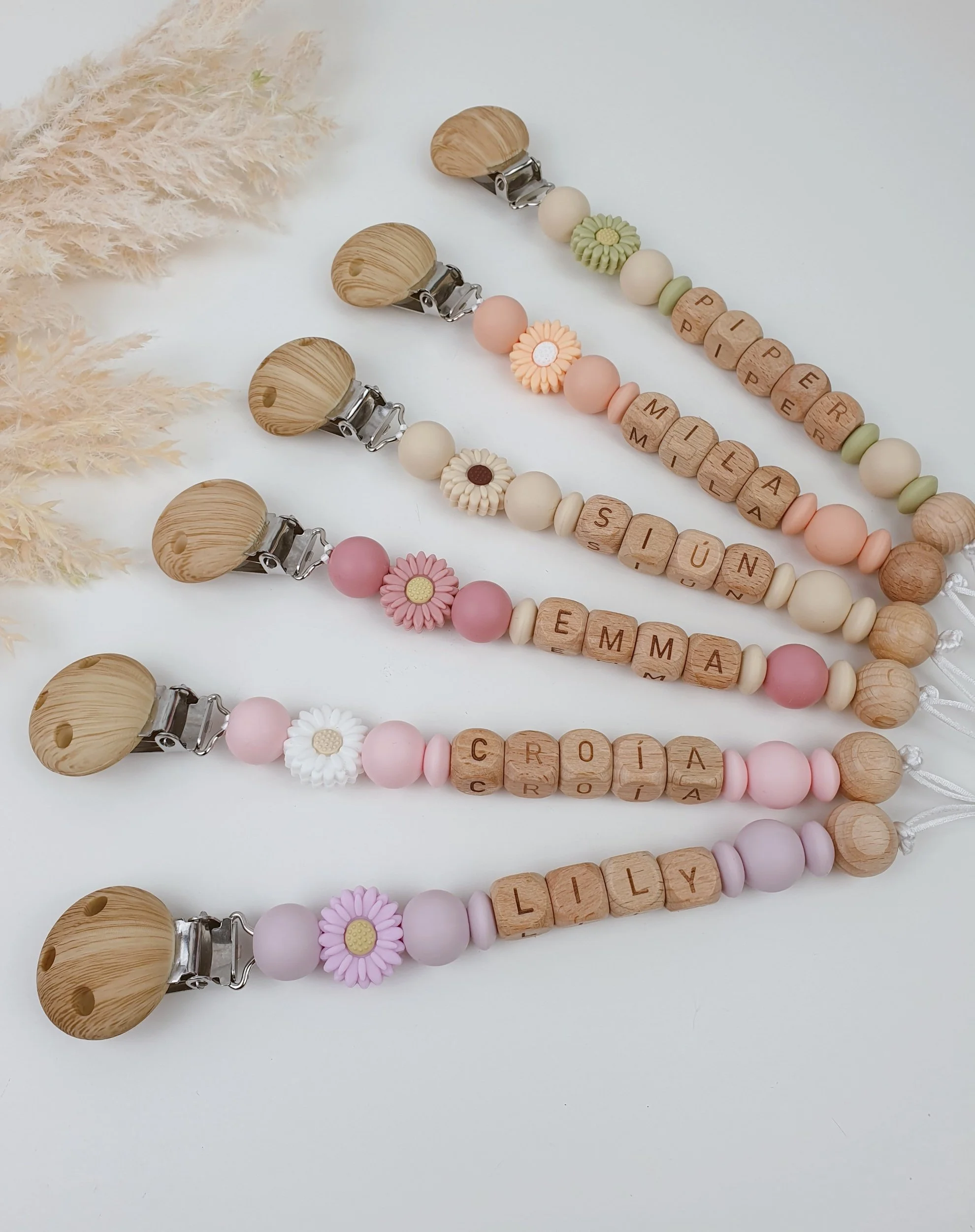 Daisy & Maple Soother Clip Collection (Lilac)