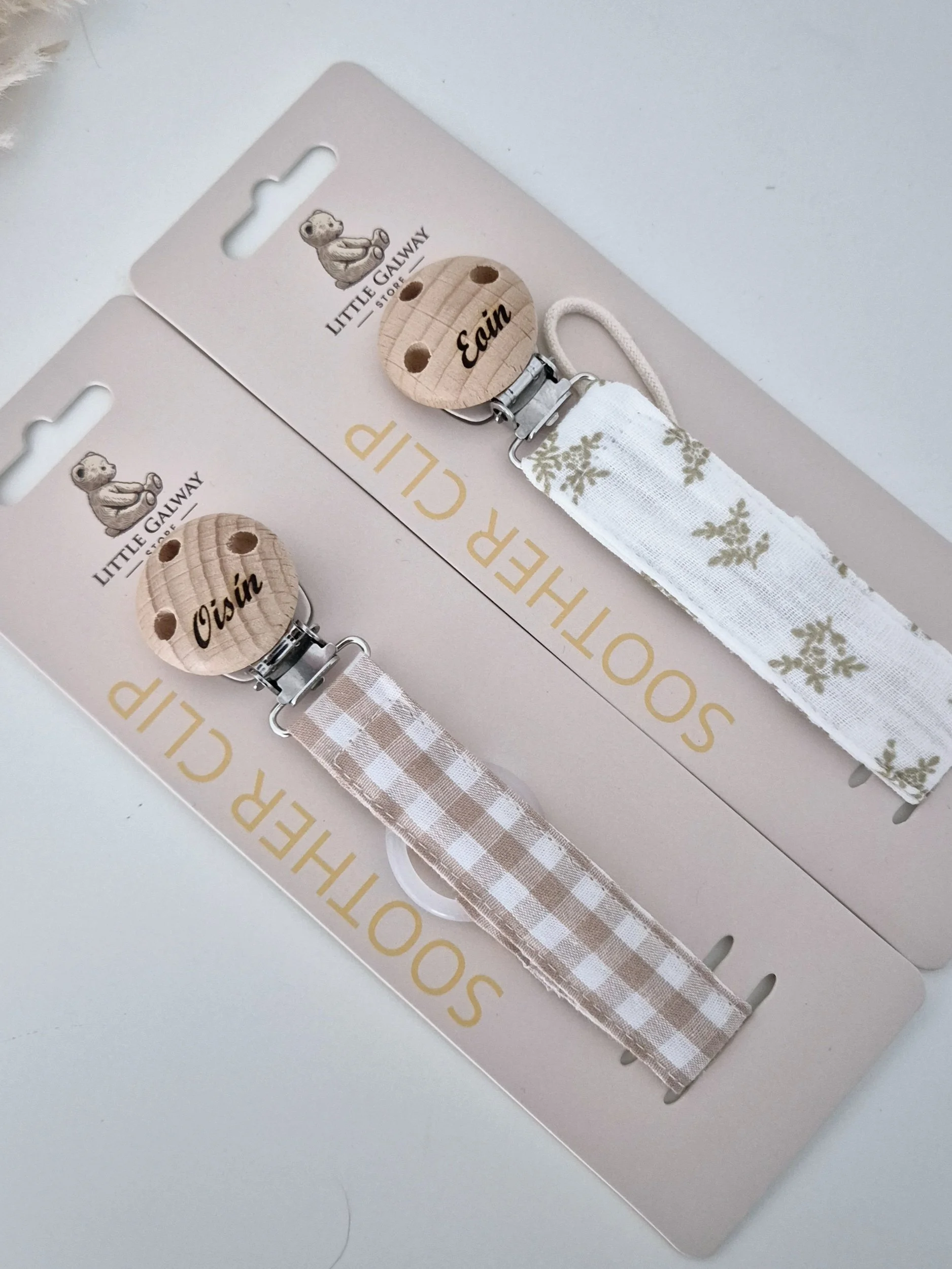 Personalised Soother Clips - Meadow Collection