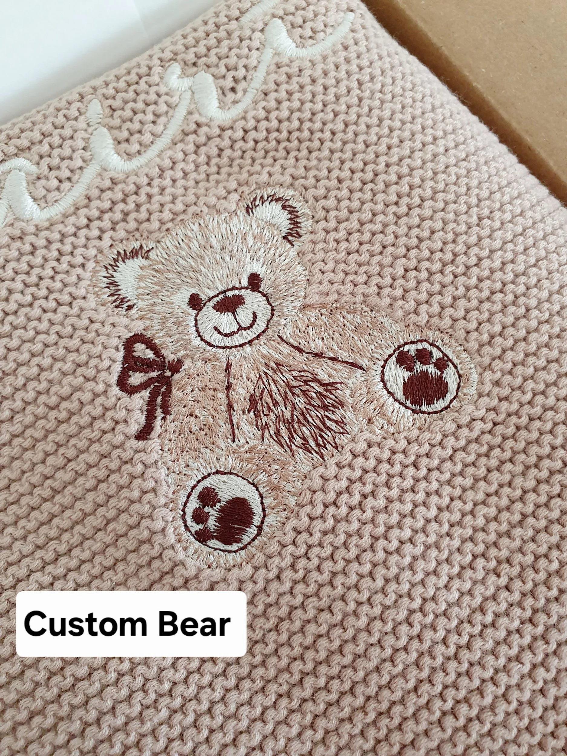 Personalised 100% Cotton Baby Blanket - Ruffle Edge