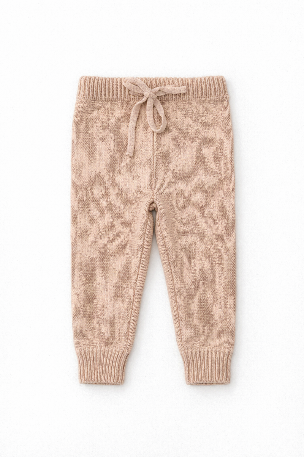 Baby Clothing Ireland - Cotton Knit Pants Oatmeal