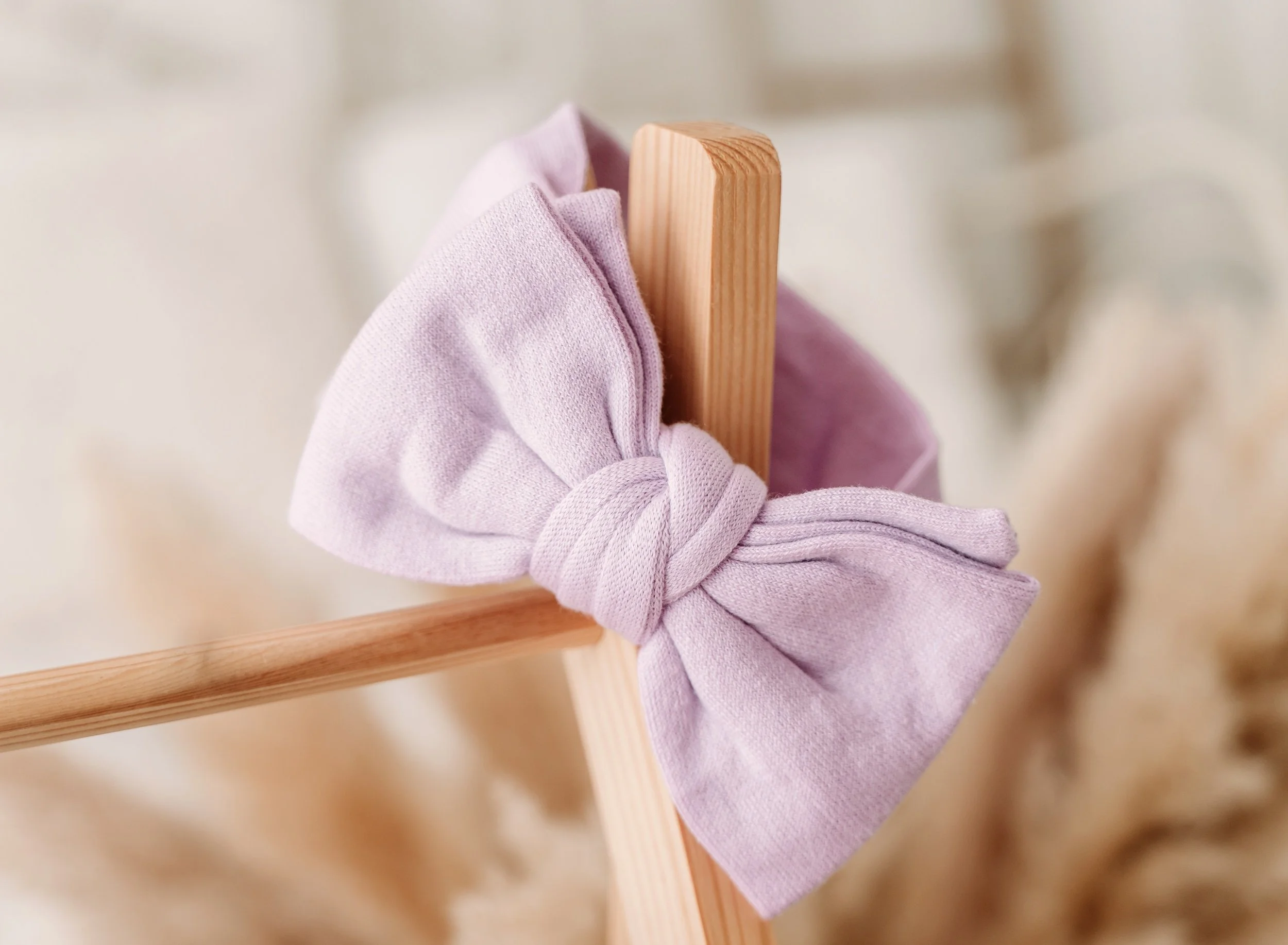 Lilac Double Layered Cotton Headband Wrap