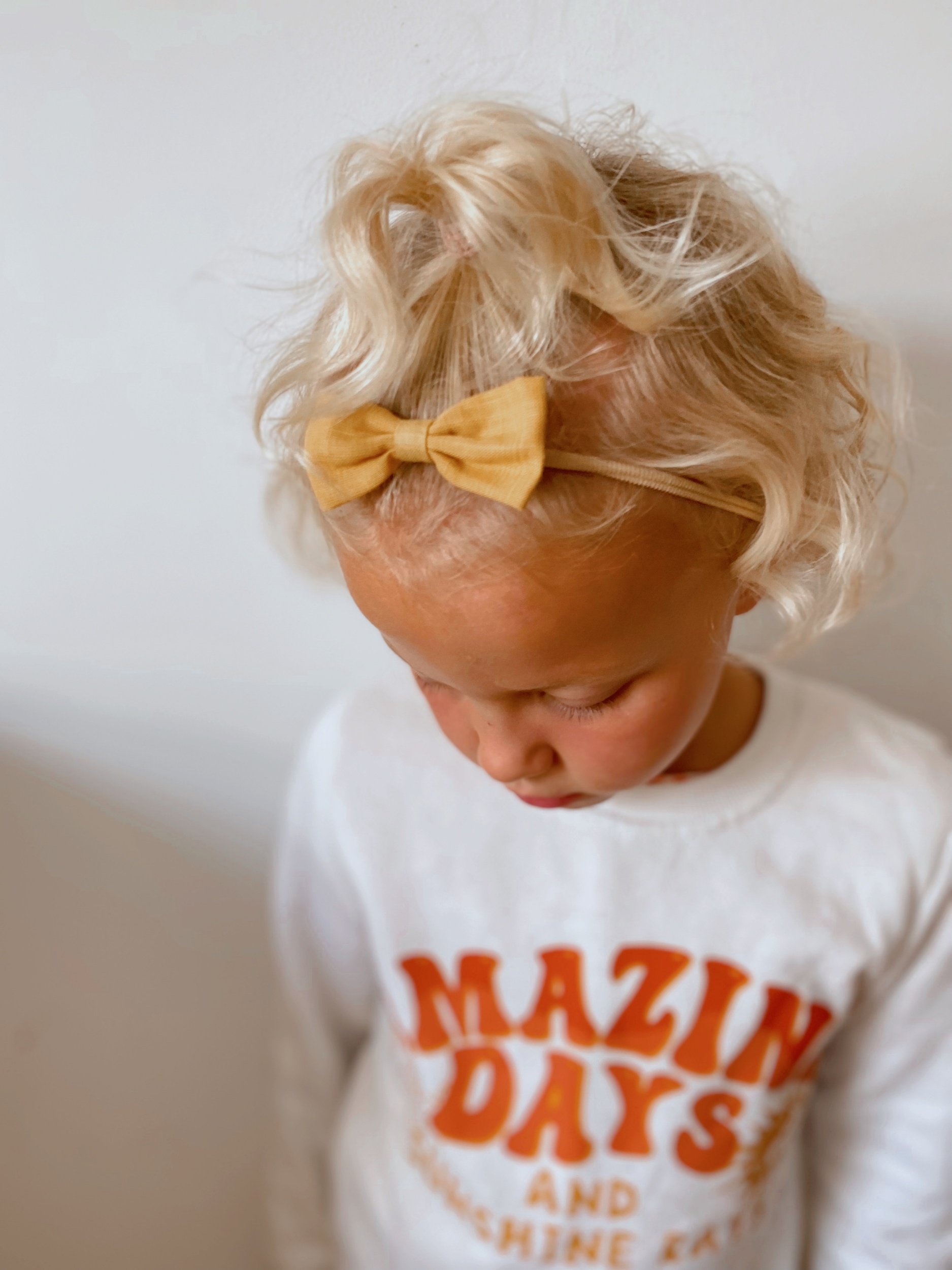 Cora Mustard Bow Duo
