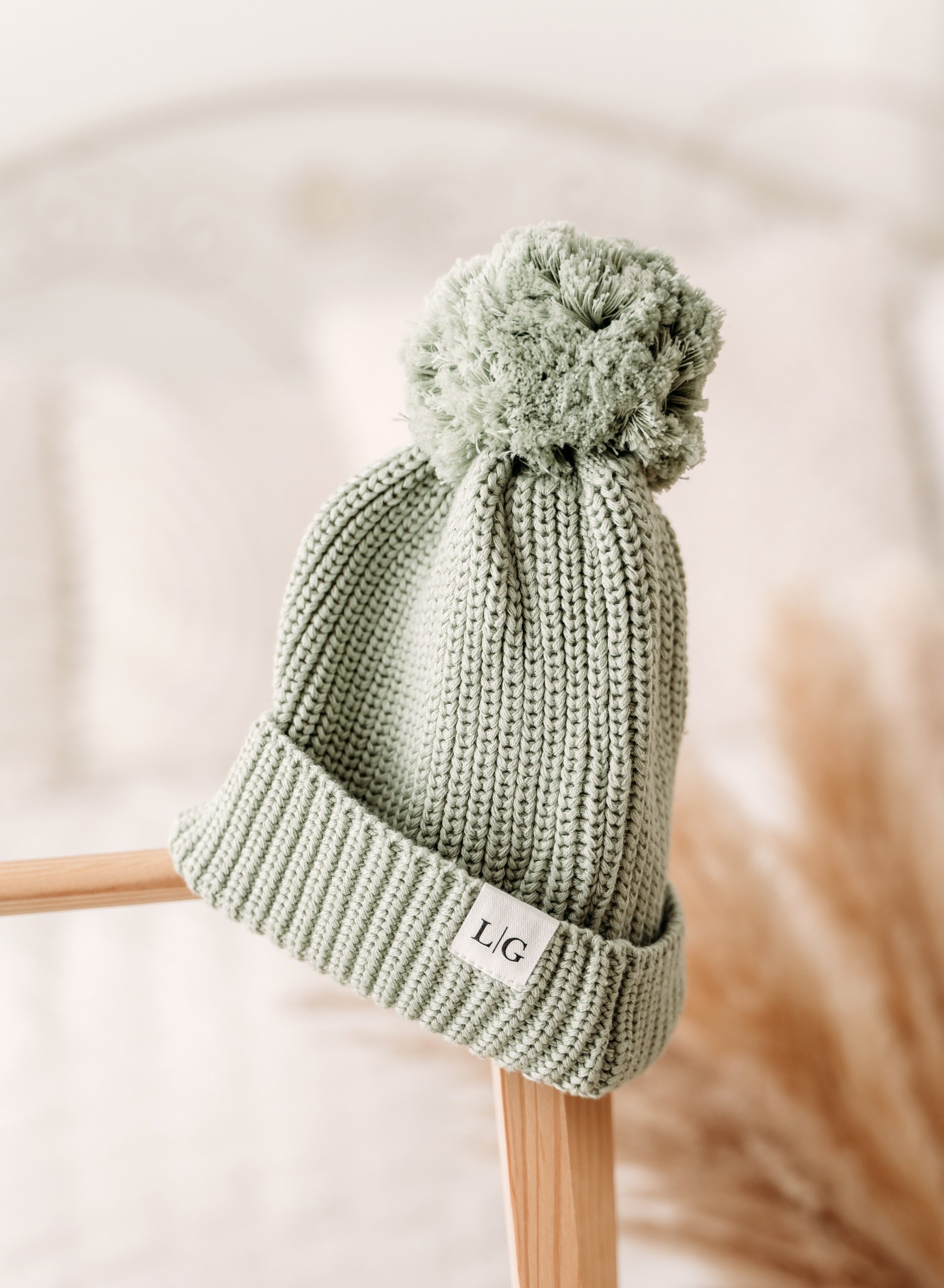 Sage Green Knit Hat