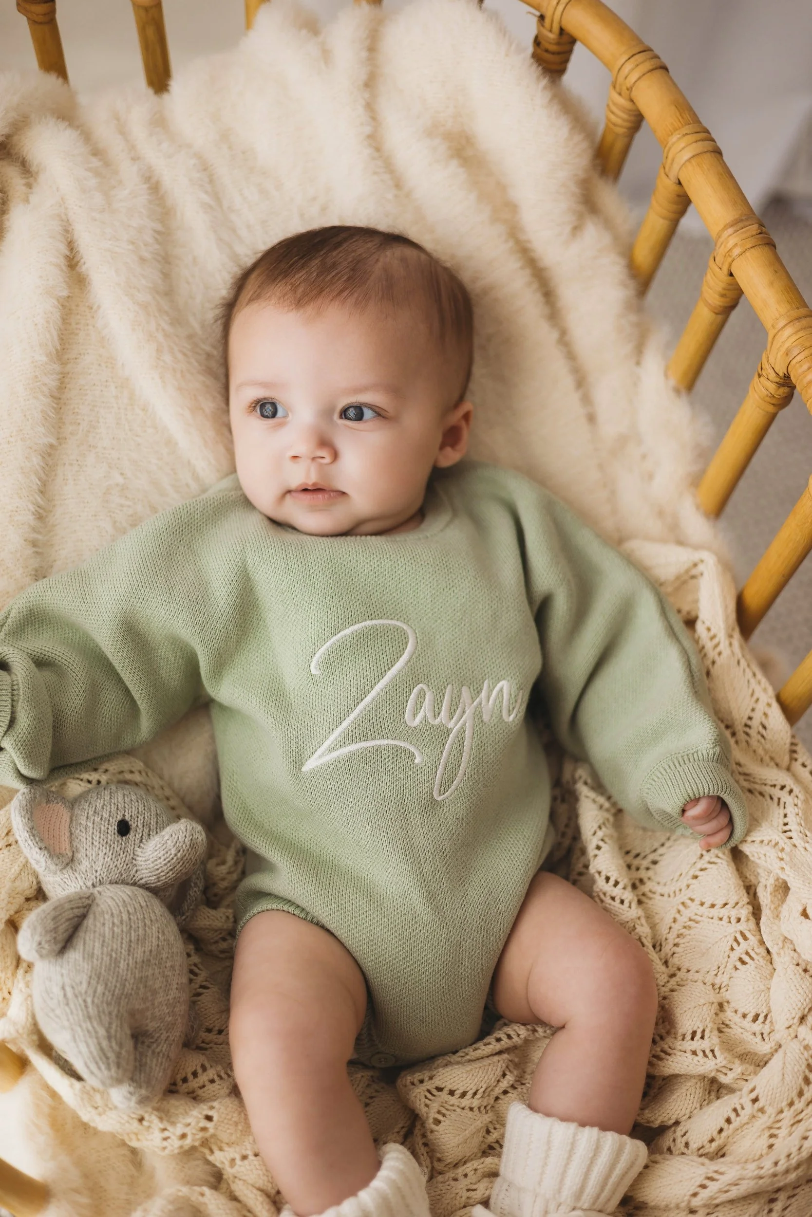 Sage Green Personalised Romper, Galway, Ireland