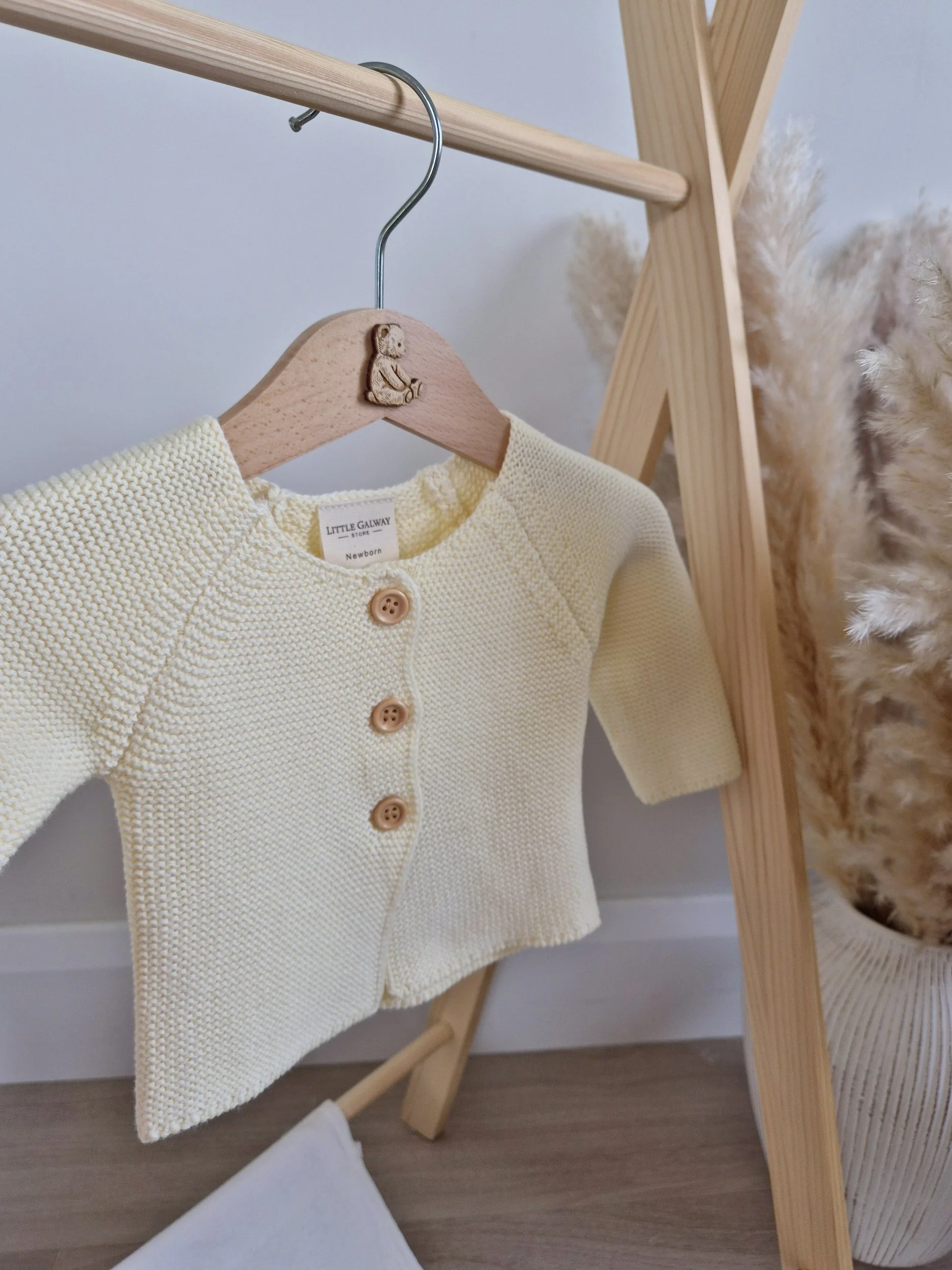 Baby Knit Cardigan - Lemon