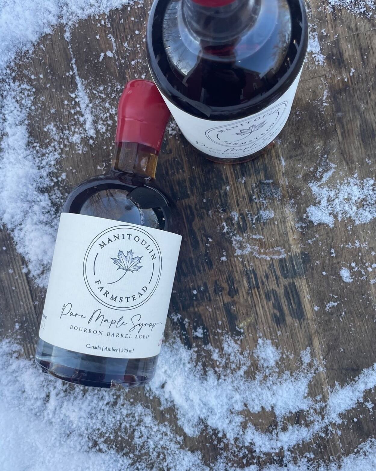 🍁 Bourbon Barrel-Aged Maple Syrup is BACK! 

Looking for a unique Manitoulin gift this Christmas season? We&rsquo;ve got you covered. Harvested here on the Farmstead and aged in a Bourbon barrel for 8 months, our maple syrup truly is one of a kind! 