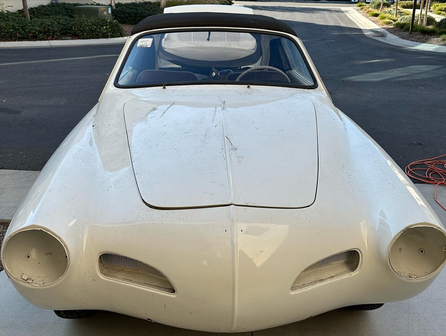 Check out the before &amp; afters from a full paint restoration we did on this #Ghia ✨ Such a rad ride!