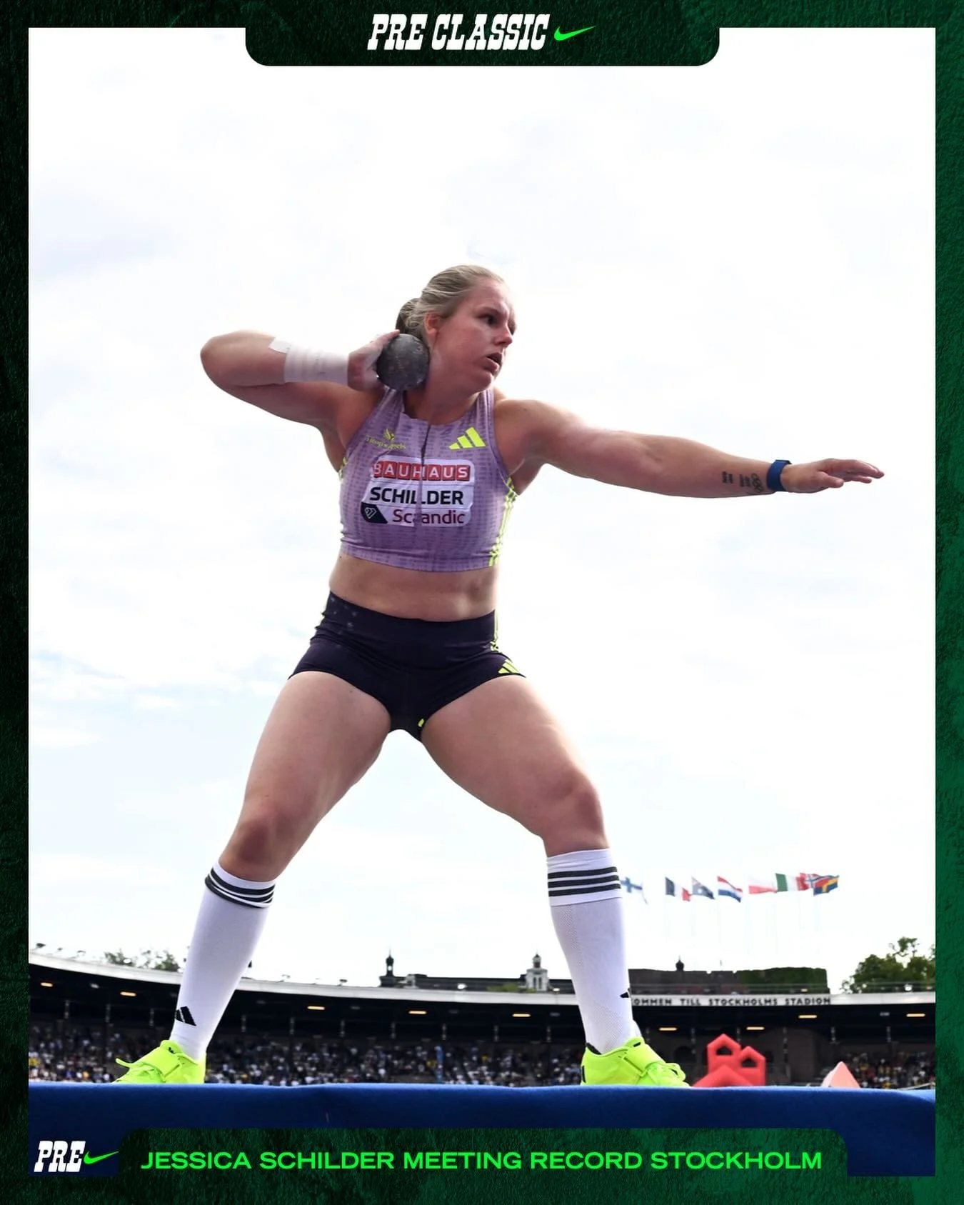 Truly outstanding 🤯
 
Jessica Schilder threw 20.89m in the women&rsquo;s shot put to take the Bauhaus-Galan record in Stockholm ✨
 
See her in just a few weeks at the Pre Classic 💎