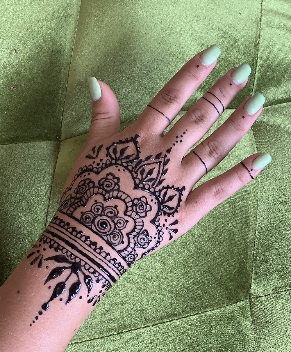 Tropical flowers | Henna tattoo designs, Henna tattoo designs hand, Henna  tattoo designs simple