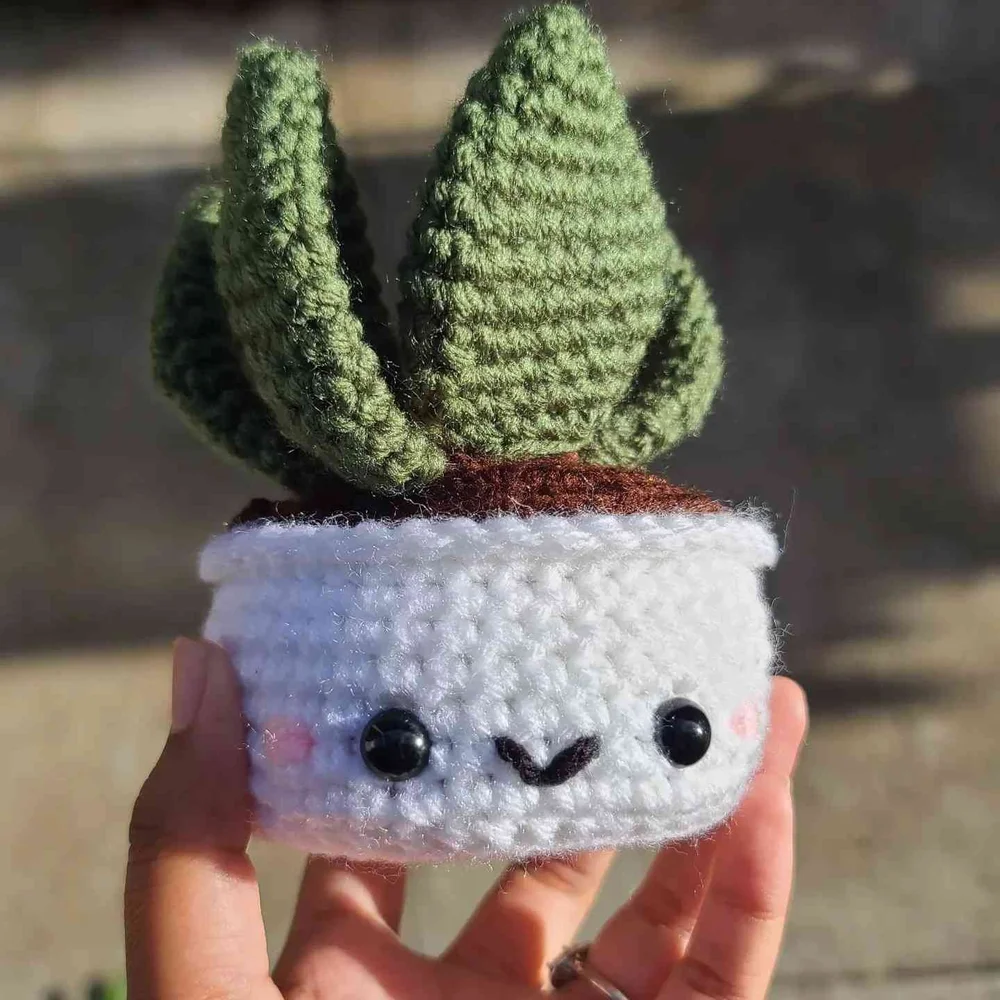 succulent plant favors Custom Plant Tag w/ Succulent + Planter main image 0