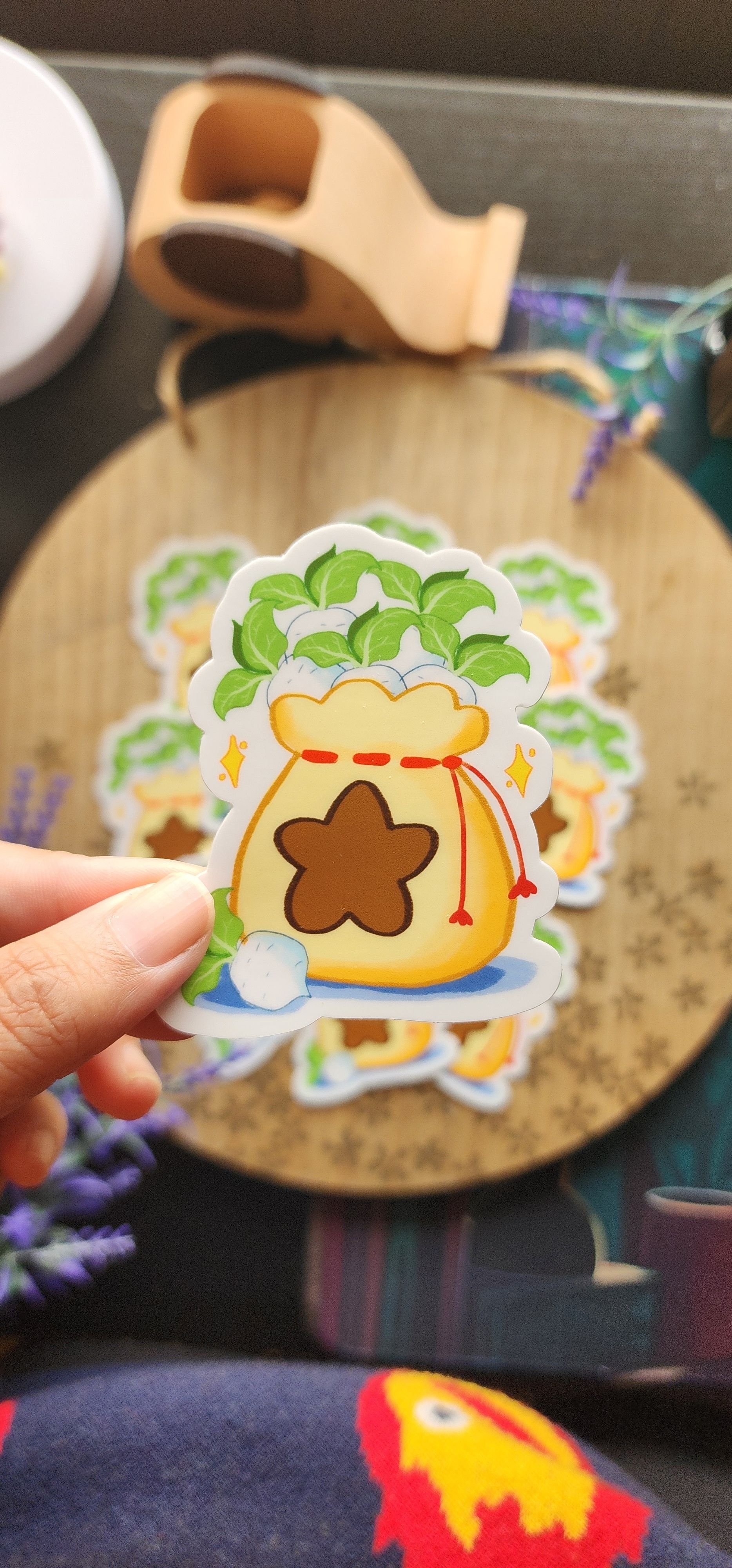 Animal crossing bell bag sticker