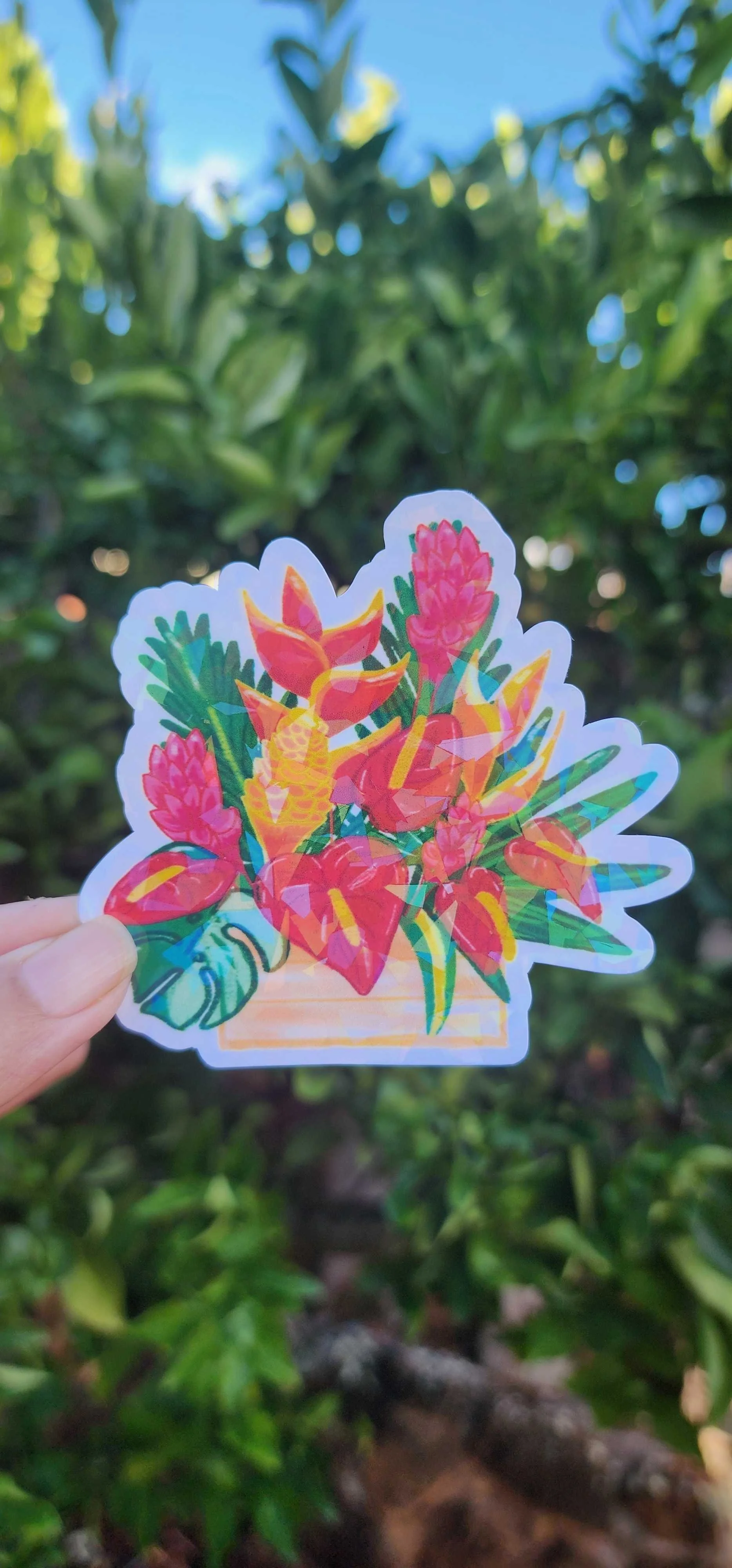 Tropical arrangement Vinyl Sticker
