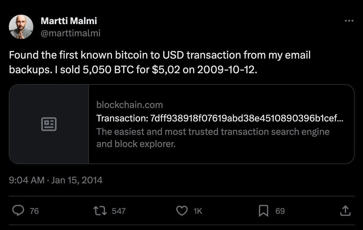 We ran the numbers...BTC has increased 34,126,864X since 2009!