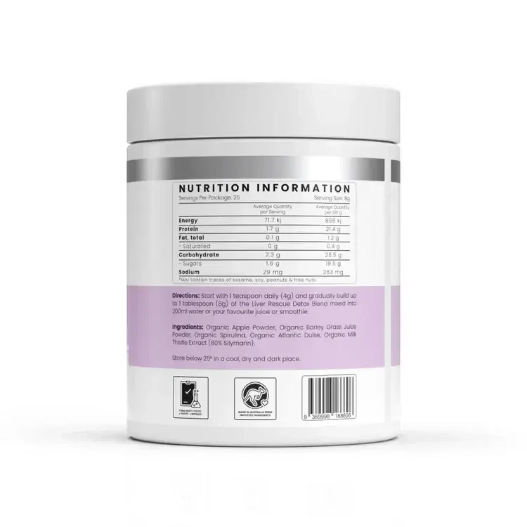 Vesuvio Liver Rescue Detox Blend other side.webp