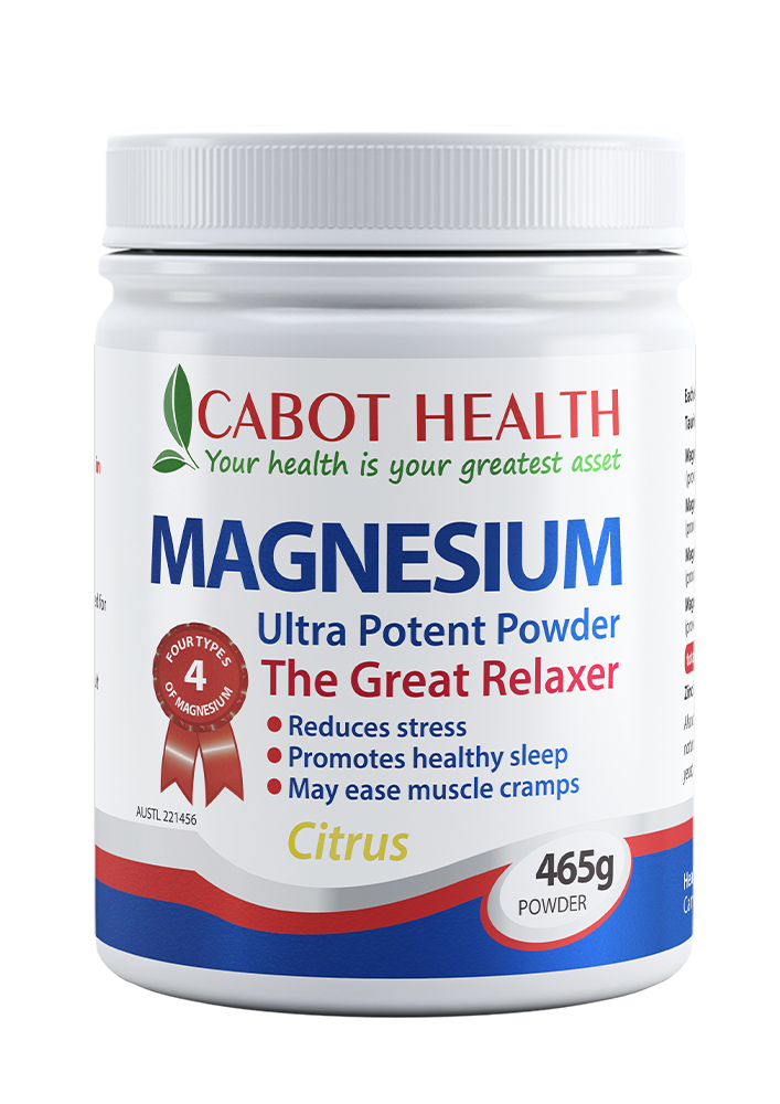 Cabot Health Magnesium Ultra Potent Powder Citrus 465g.webp