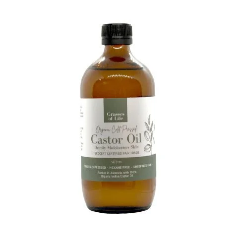 Grasses Of Life Organic Castor Oil - 500mls
