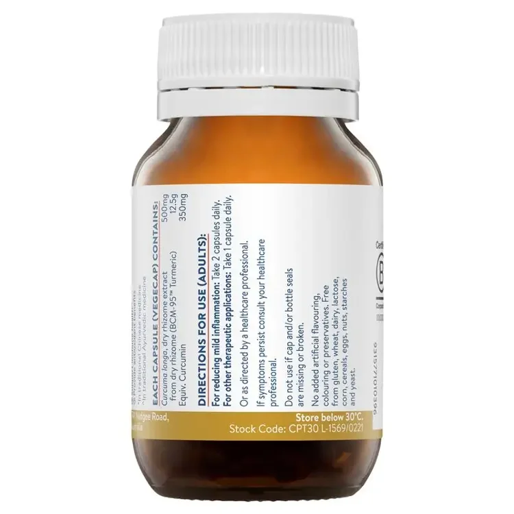 Ethical Nutrients -  Curcumin Plus 30 capsules second side.webp